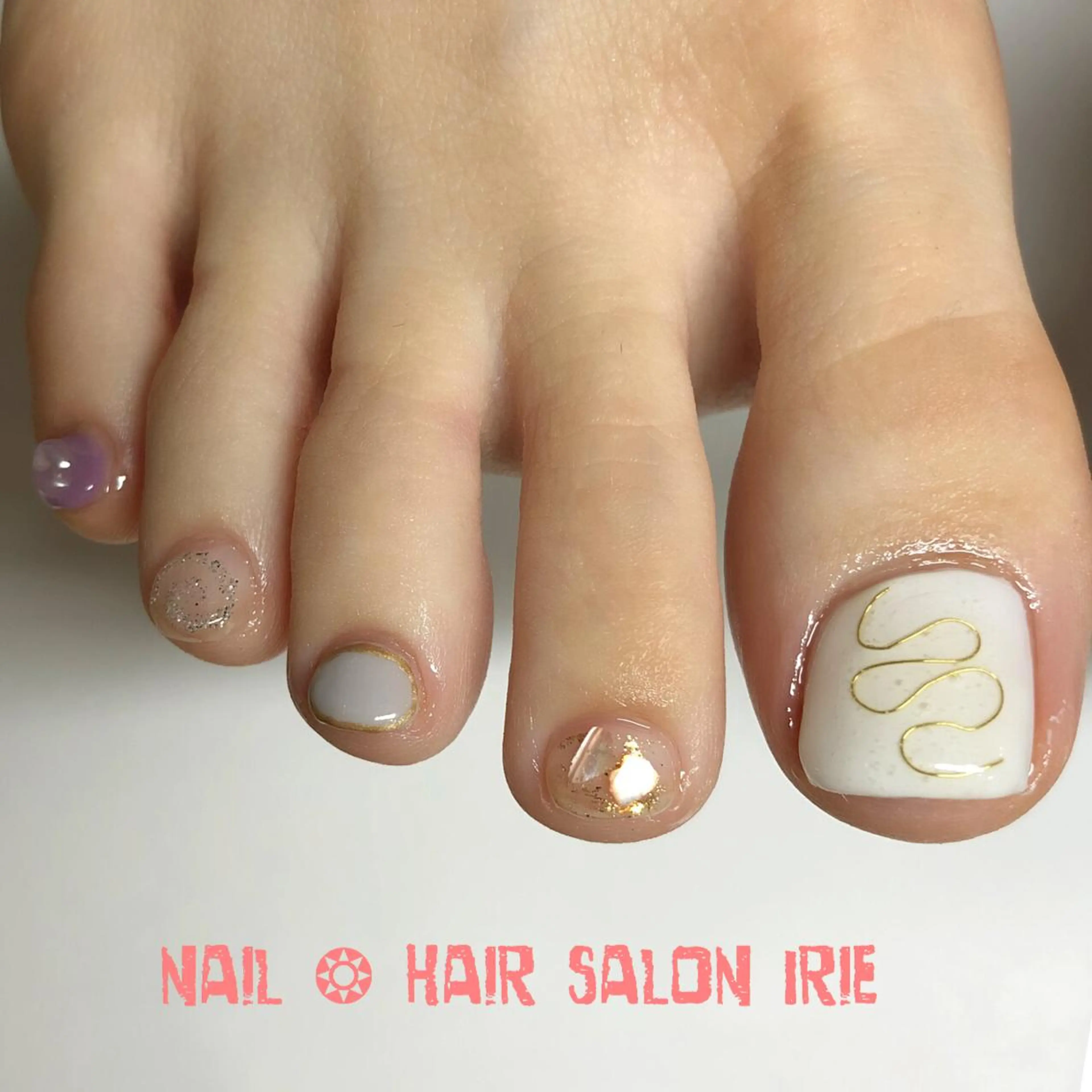 ネイル 持ち込み Hair salon Irie所属・與儀 知佳のネイルデザイン