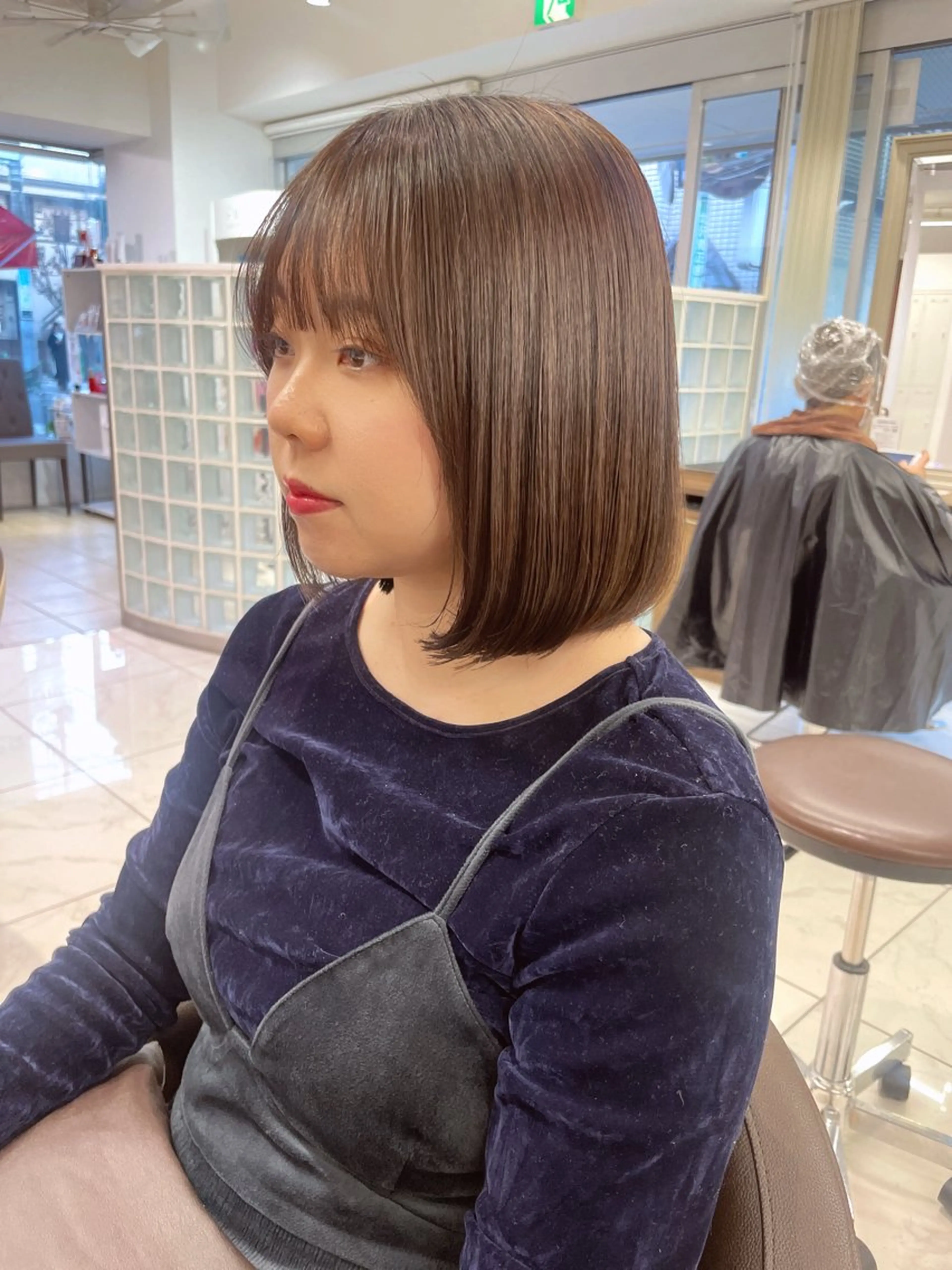 ミディアム カラー パーマ 福島成美/髪質改善 縮毛矯正/カラーのヘアスタイル