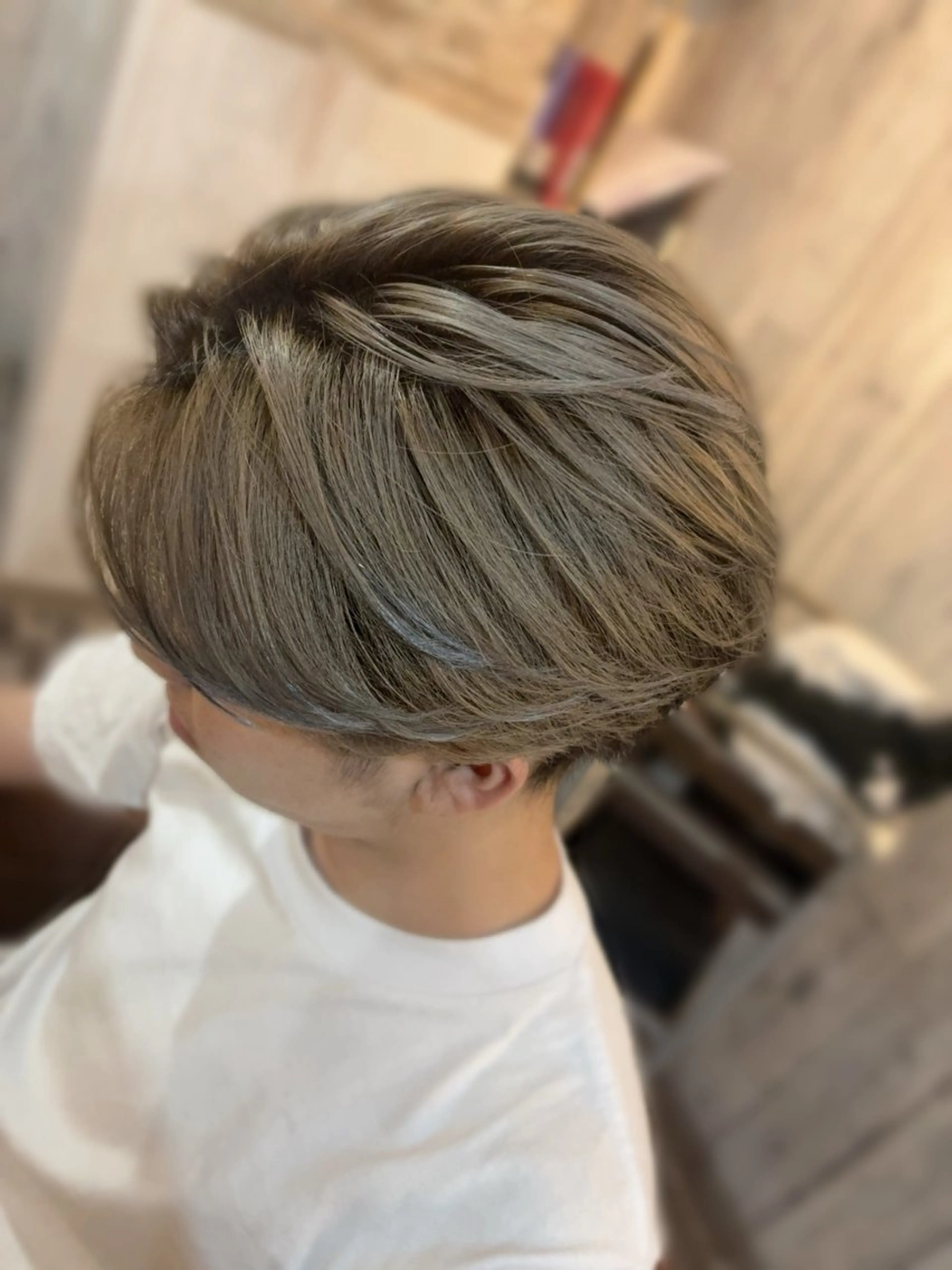 カラー メンズ 柏木 輝仁のヘアスタイル
