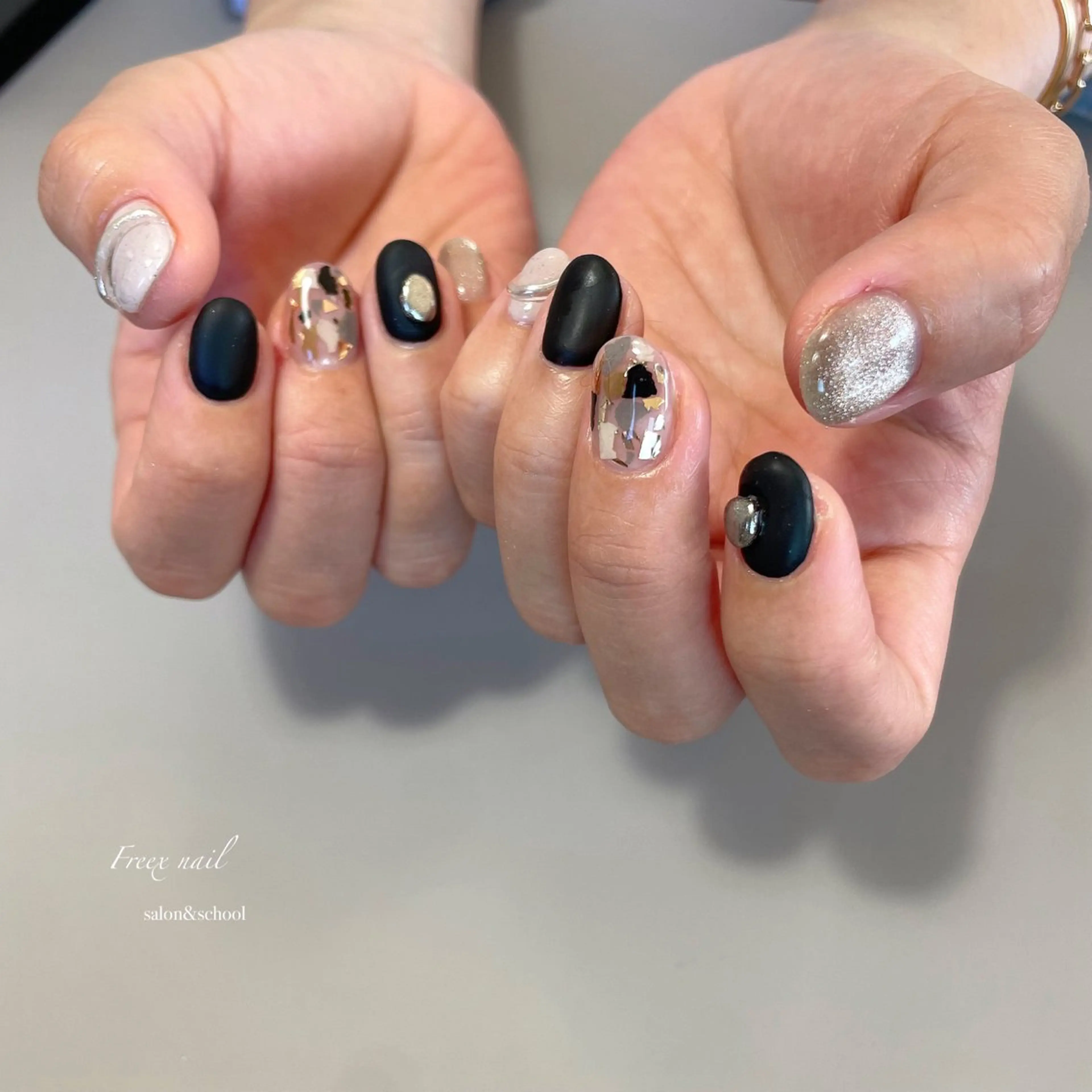 ネイル マットネイル ハンドネイル ハンドケア Freex nail所属・freex nail /ニュアンス/個性派のネイルデザイン