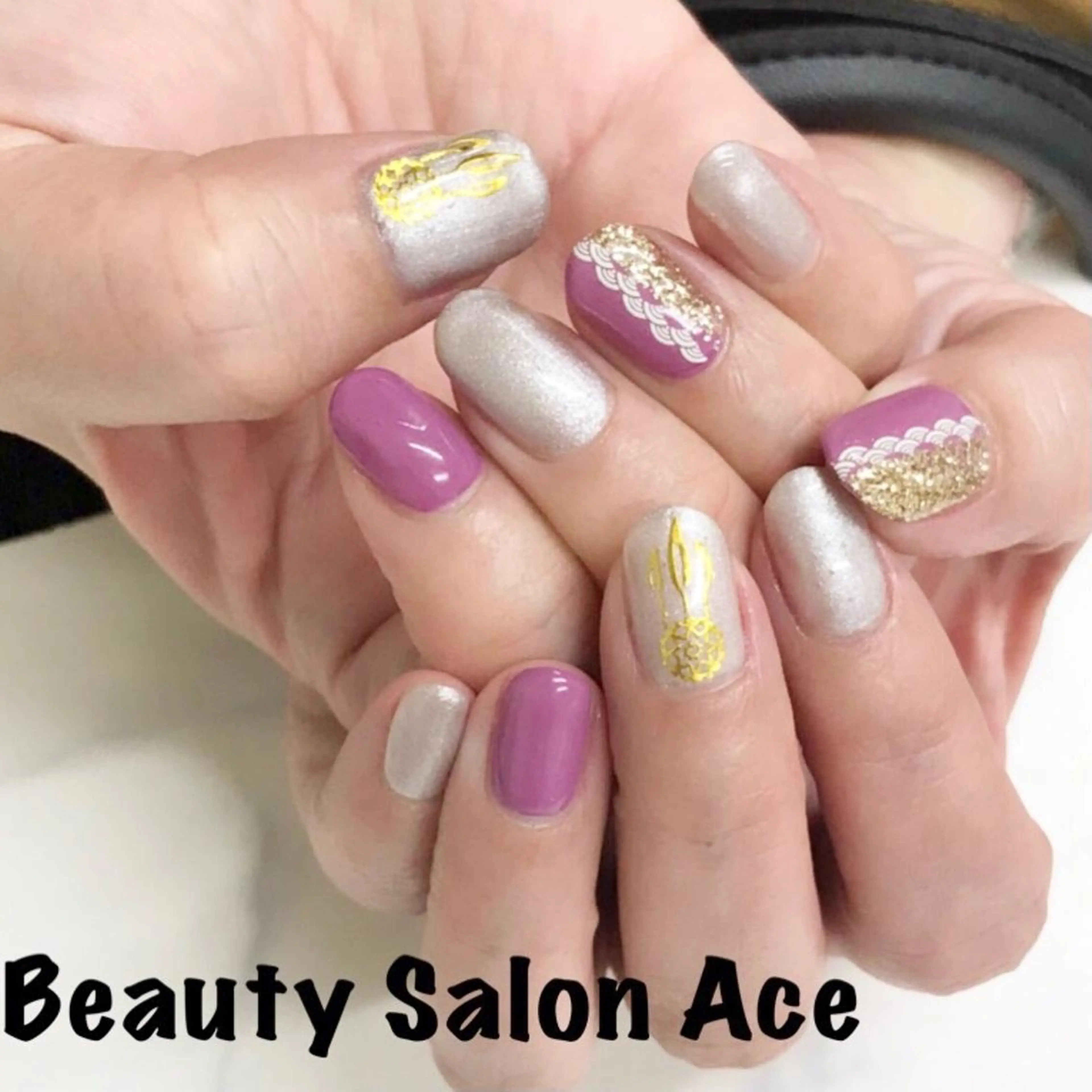ネイル ハンドネイル ハンドケア Beauty Salon Ace（ネイルサロン　エース）所属・池袋フィルイン Ace♡長さだしのネイルデザイン