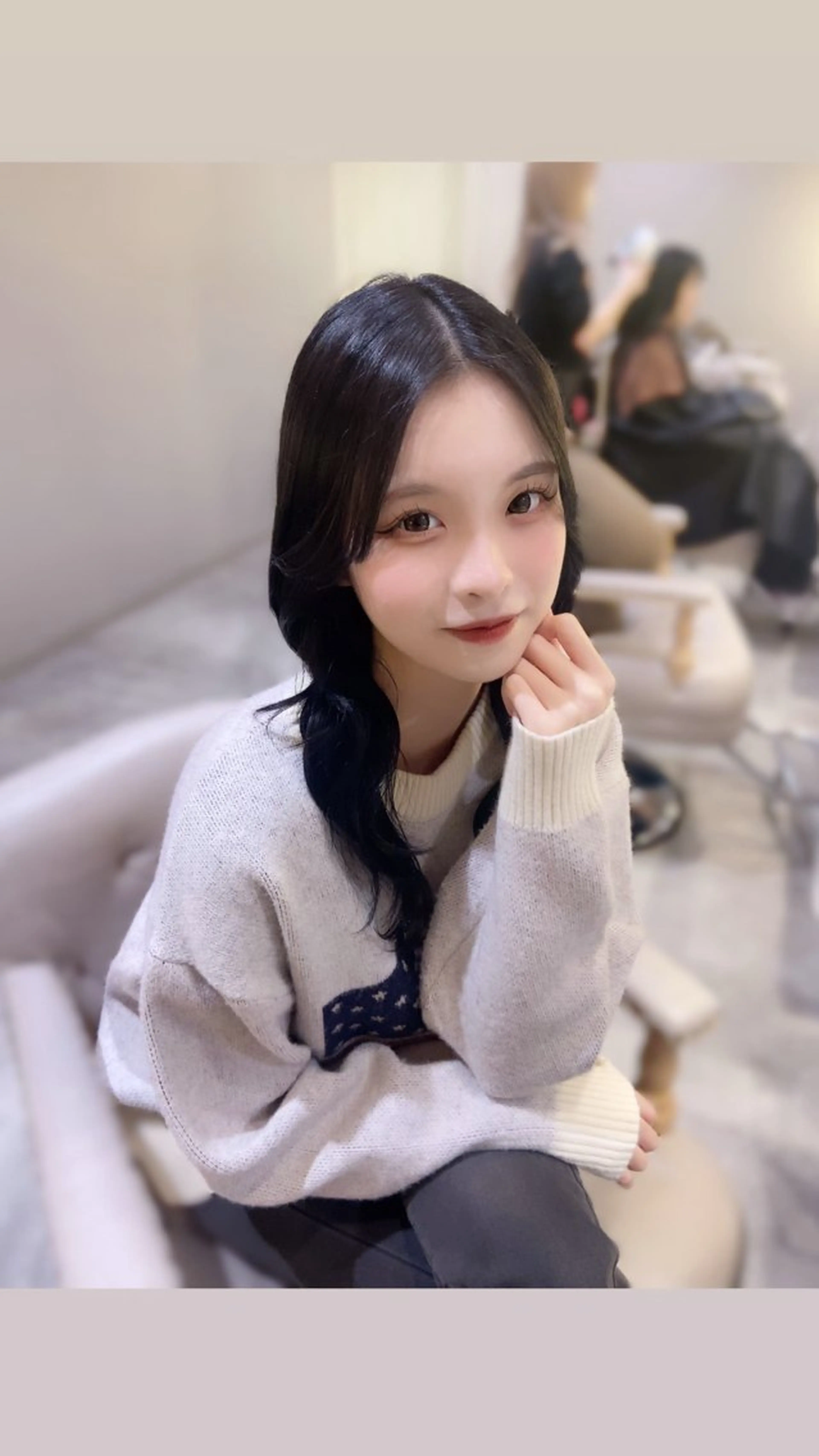 セミロング 🤍艶髪韓国ヘア🤍 Rikoのヘアスタイル