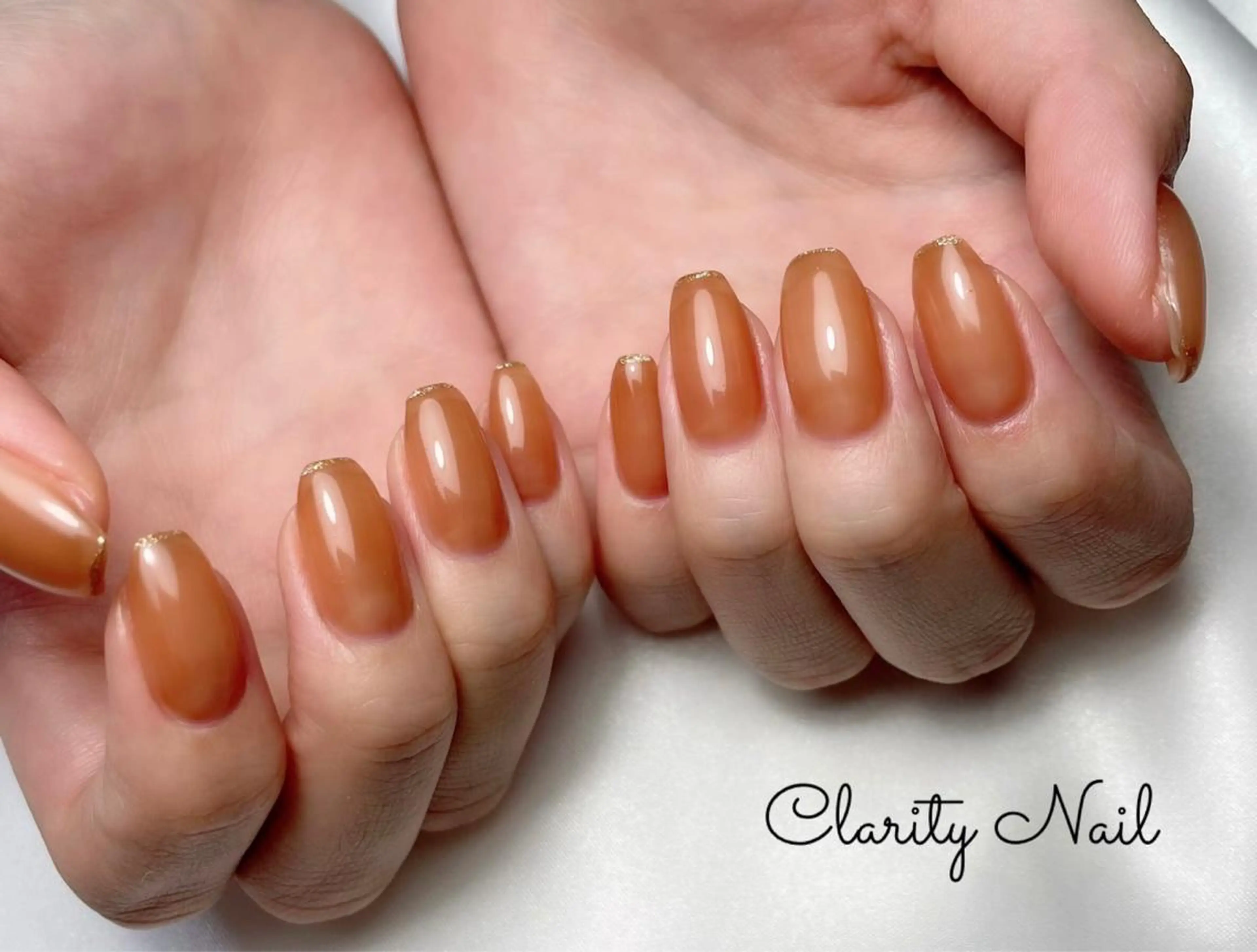 ネイル ラメ(グリッター) ワンカラーネイル ハンドネイル Clarity Nailのネイルデザイン