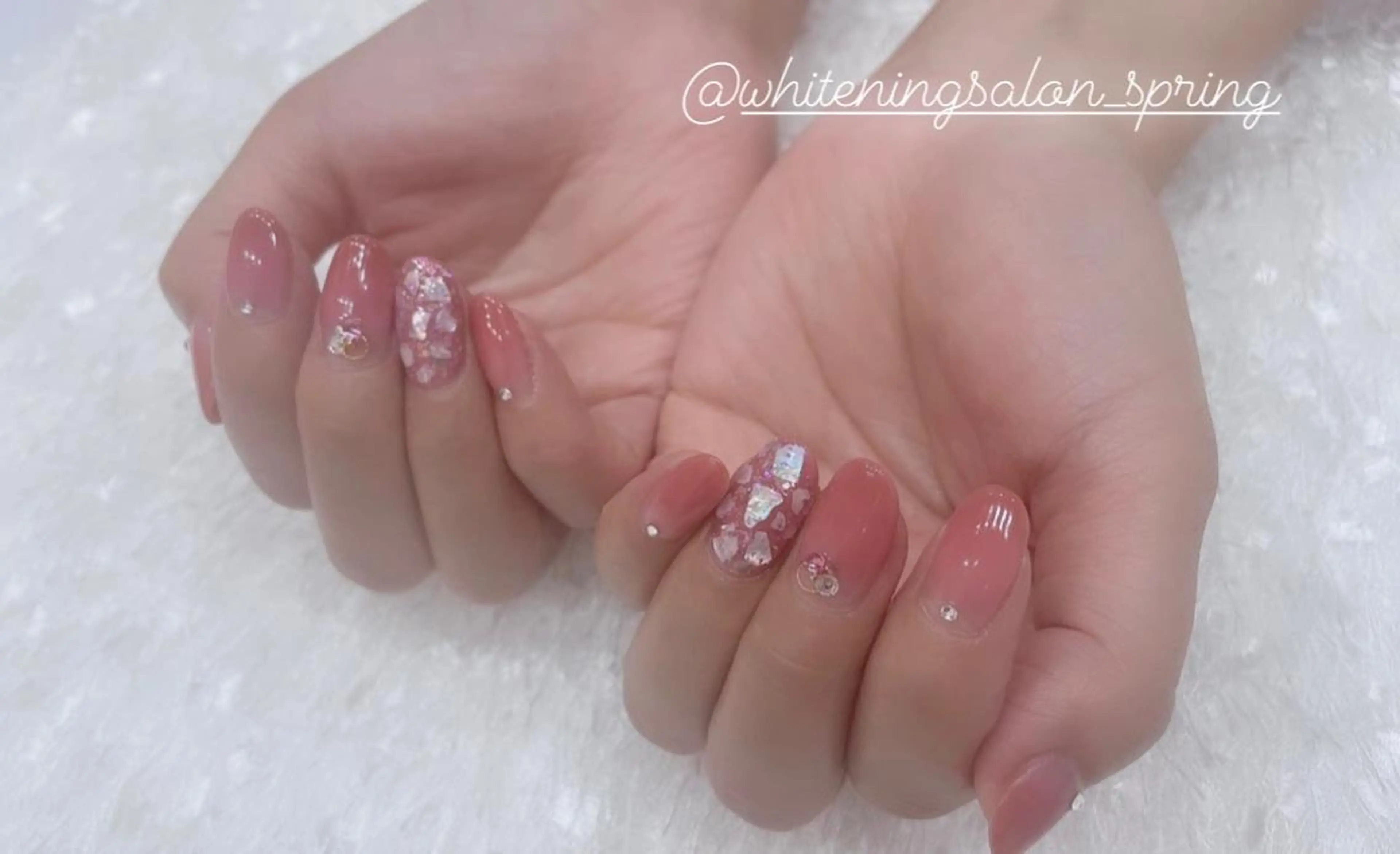 ネイル ピンク 春ネイル Nakao Hitomiのネイルデザイン