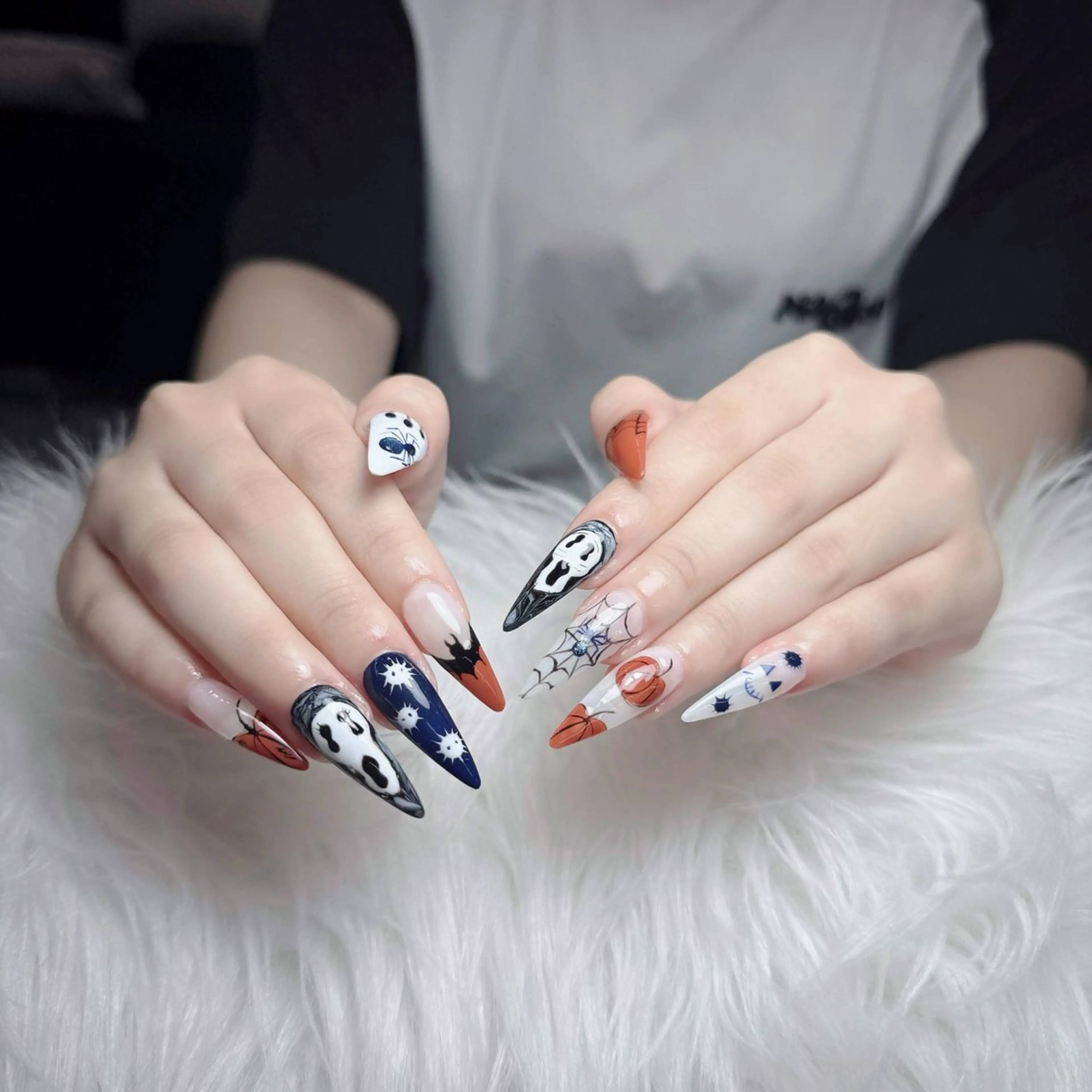 ネイル アートネイル フレンチネイル ジェルネイル 韓国ネイル マグネットネイル Lenie Nail Salonのネイルデザイン