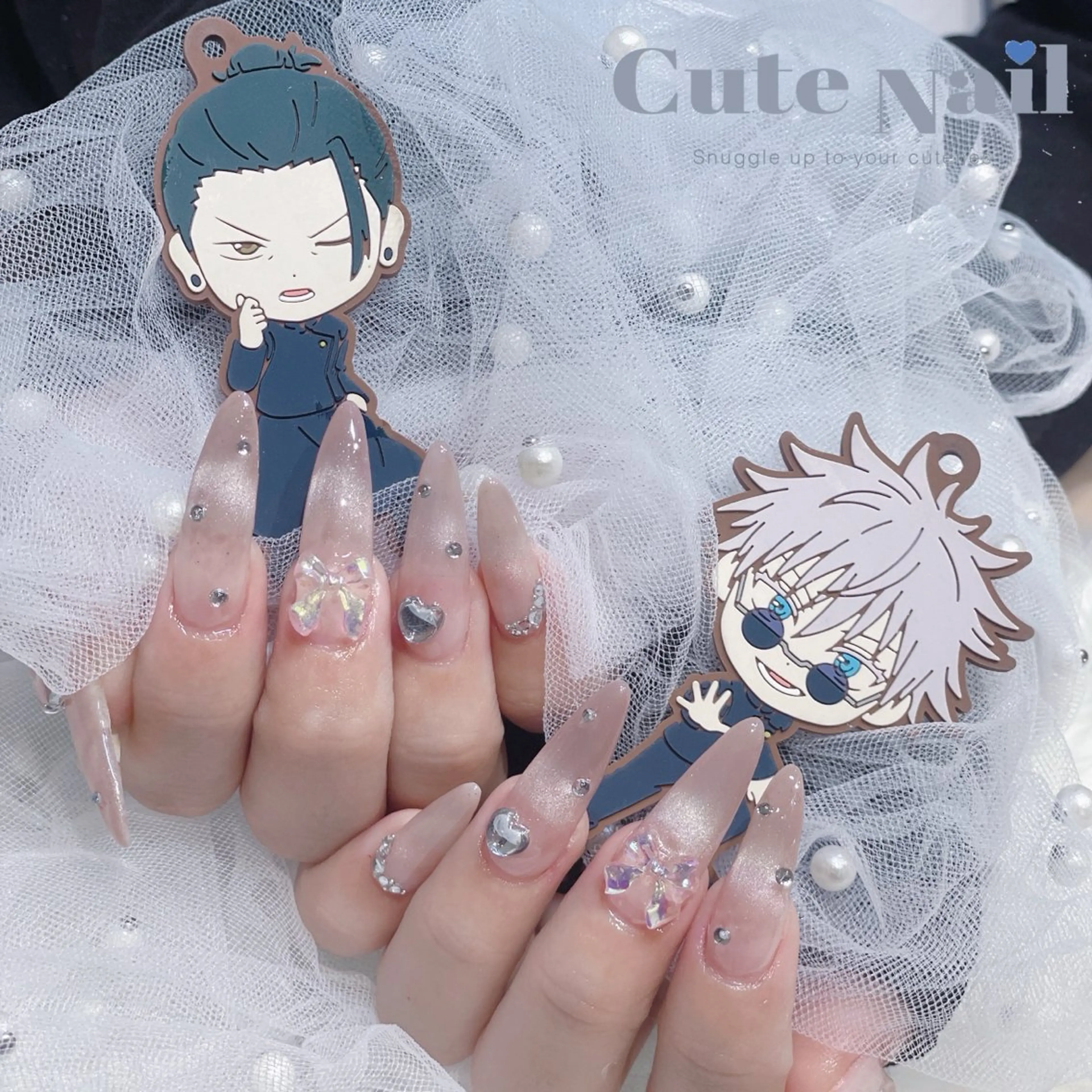 ネイル GO TODAY SHAiRE SALON原宿 Liber所属・️🫧もこ 艶感ネイル🫧のネイルデザイン