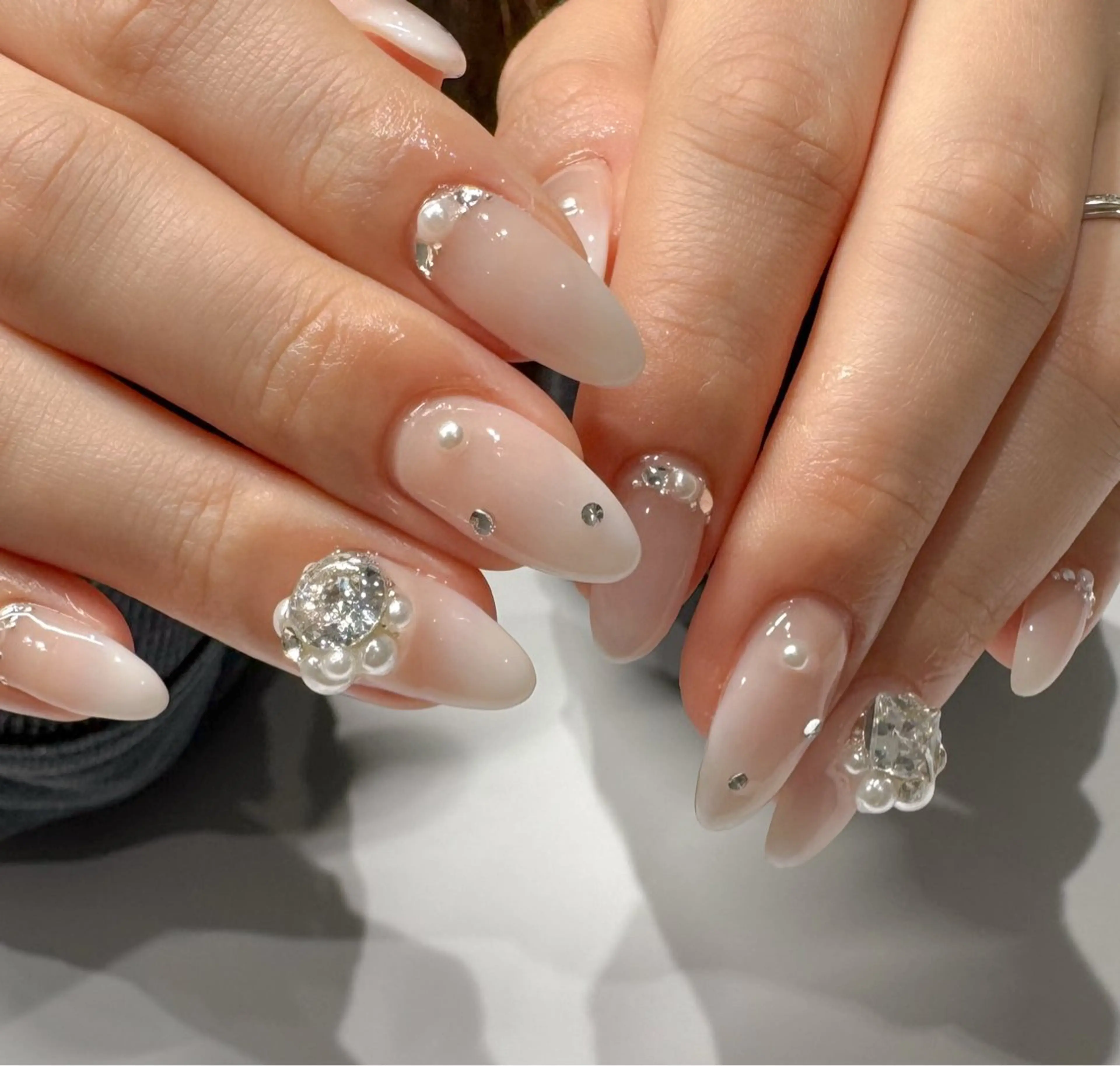 ネイル ストーンネイル ハンドネイル RKM nail所属・RKM  nail KUMIのネイルデザイン