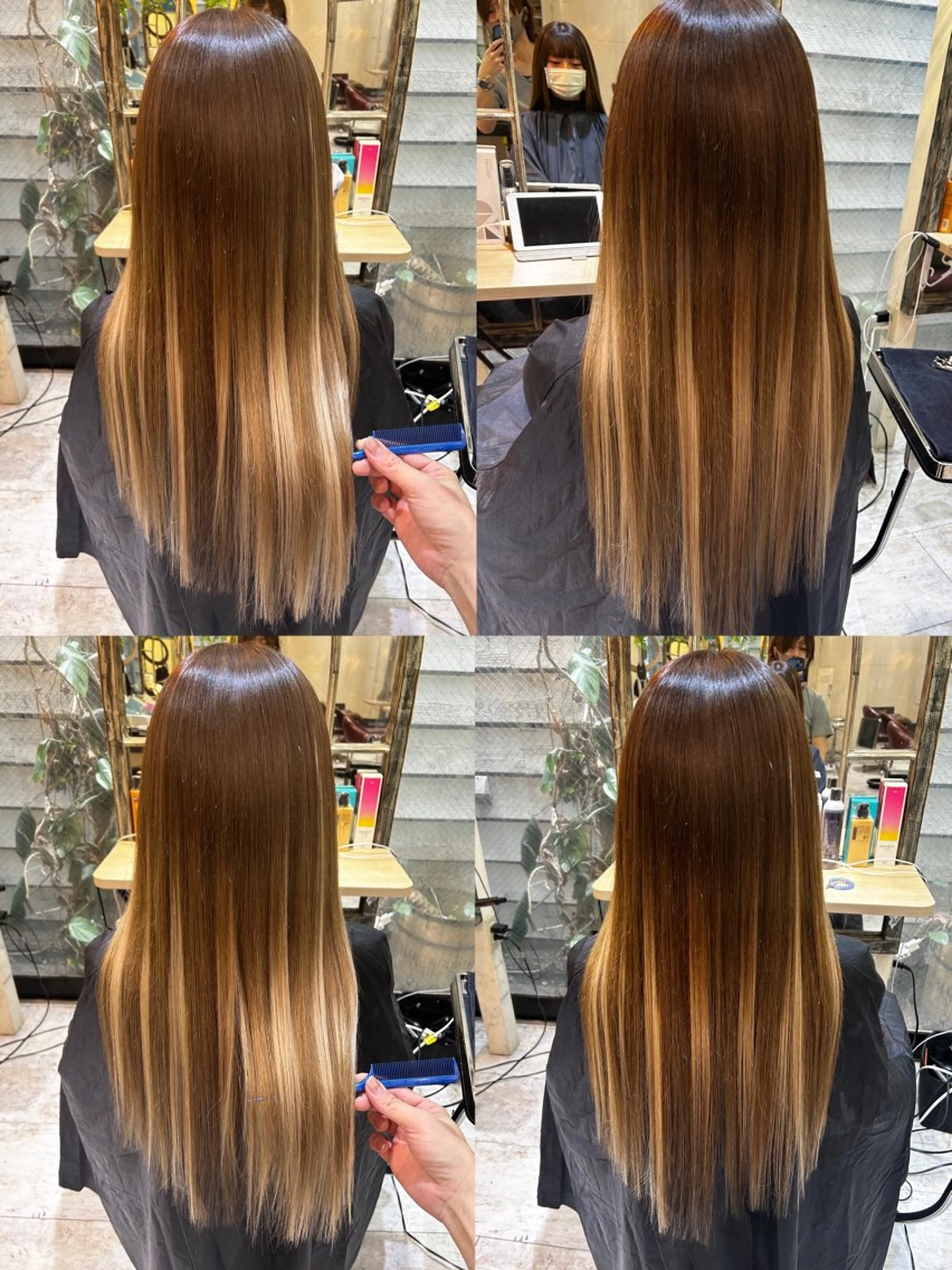 ロング カラー コンドウ リュウのヘアスタイル