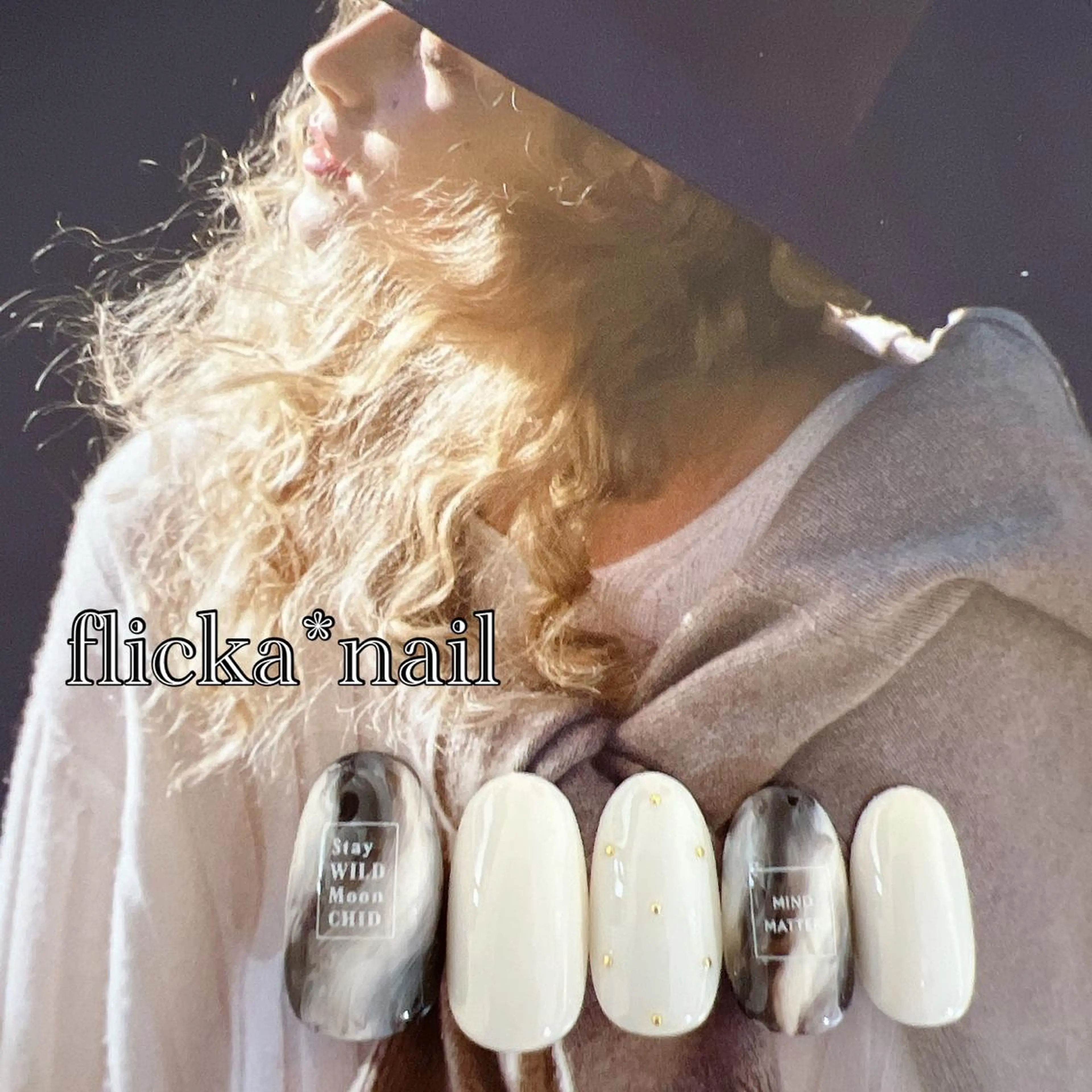 ネイル 大理石ネイル(マーブル) ハンドネイル flicka＊nail所属・flicka* nailのネイルデザイン