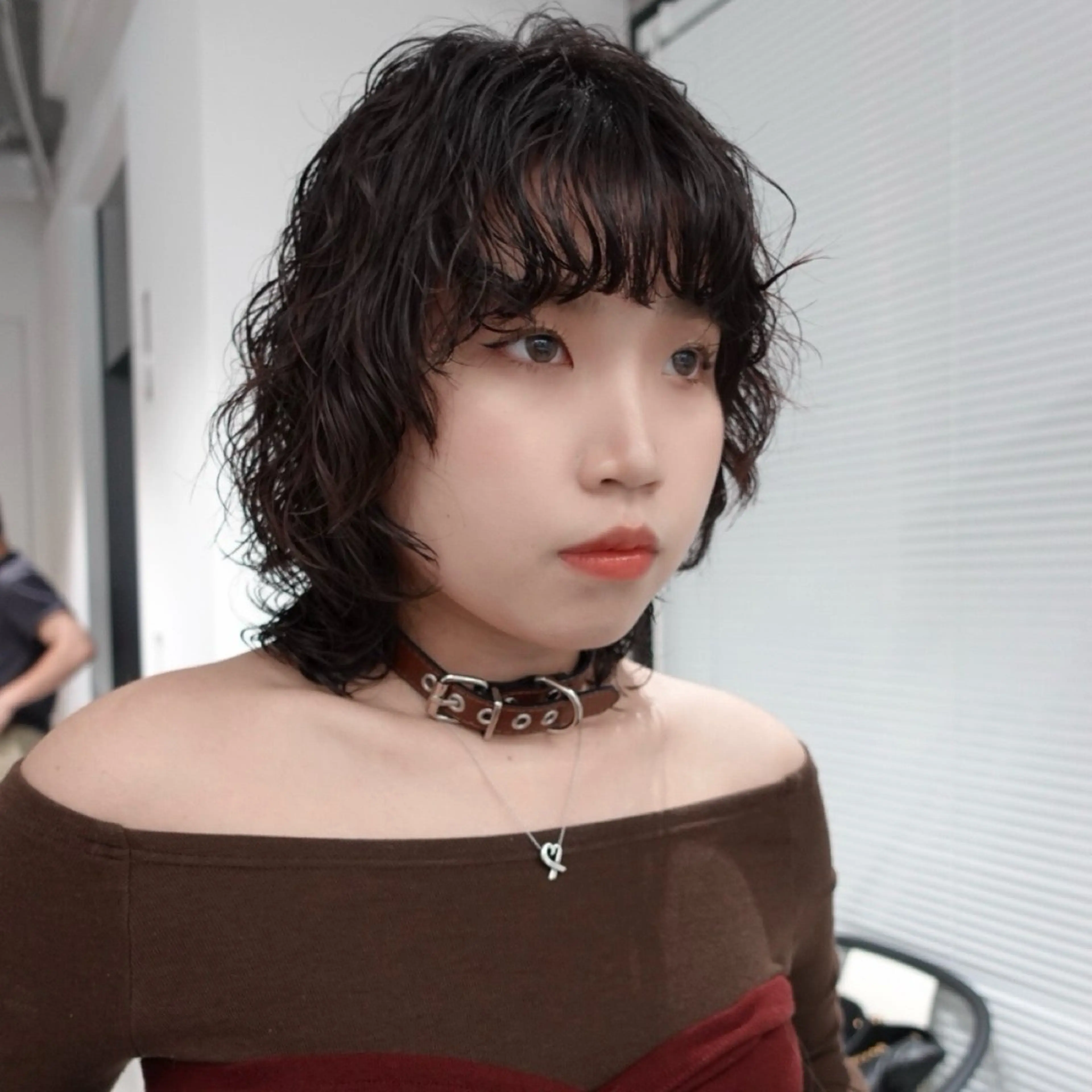 ミディアム パーマ ヘアアレンジ ミディアムパーマ レイヤーカット カット パーマ 🌐サトウ リョウ🌐のヘアスタイル