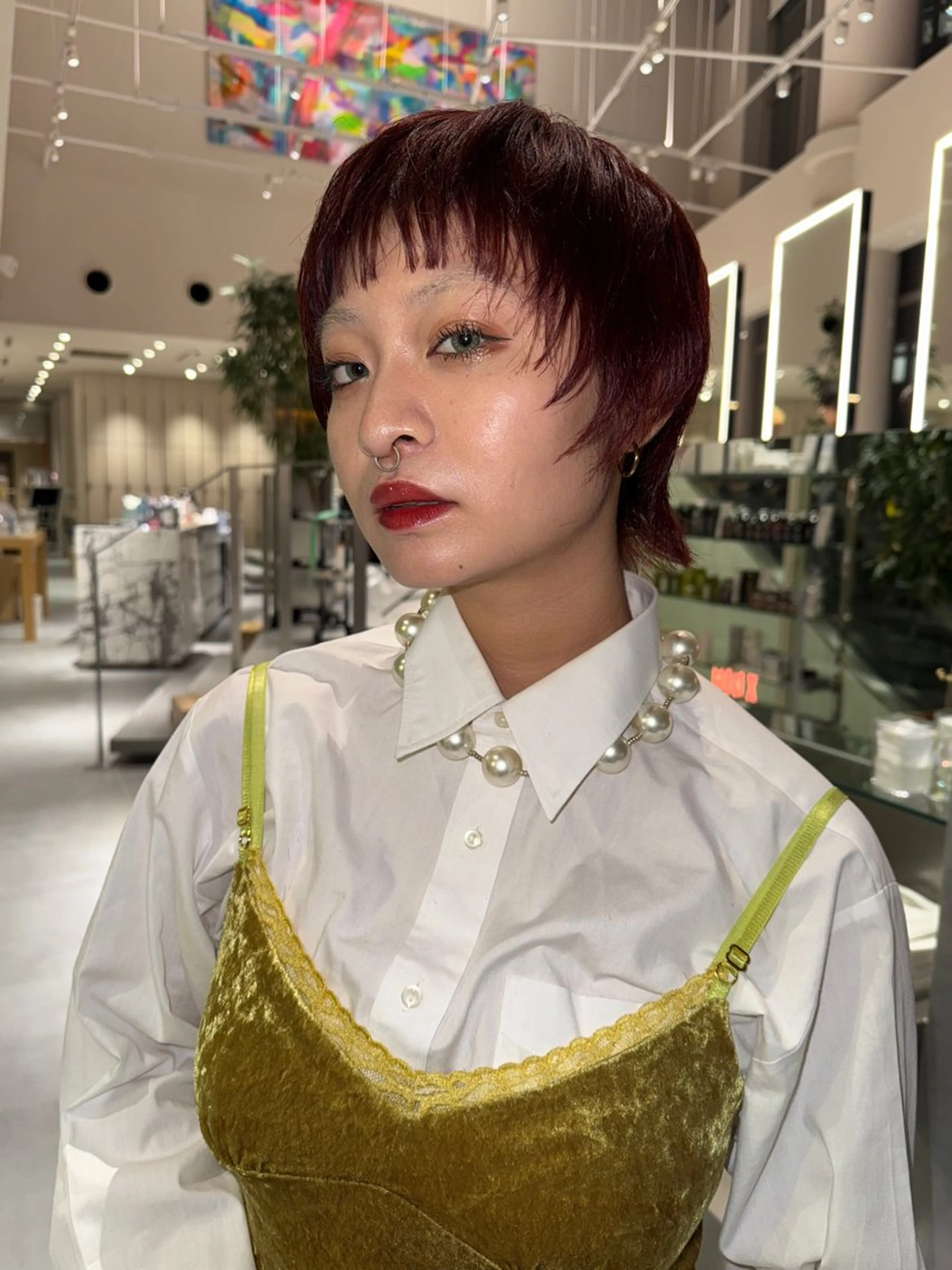 ショート レイヤーカット ウルフカット ウルフレイヤー カット ヘアカラー 銀座/MINX 宇都 愛梨/デザインカットのヘアスタイル