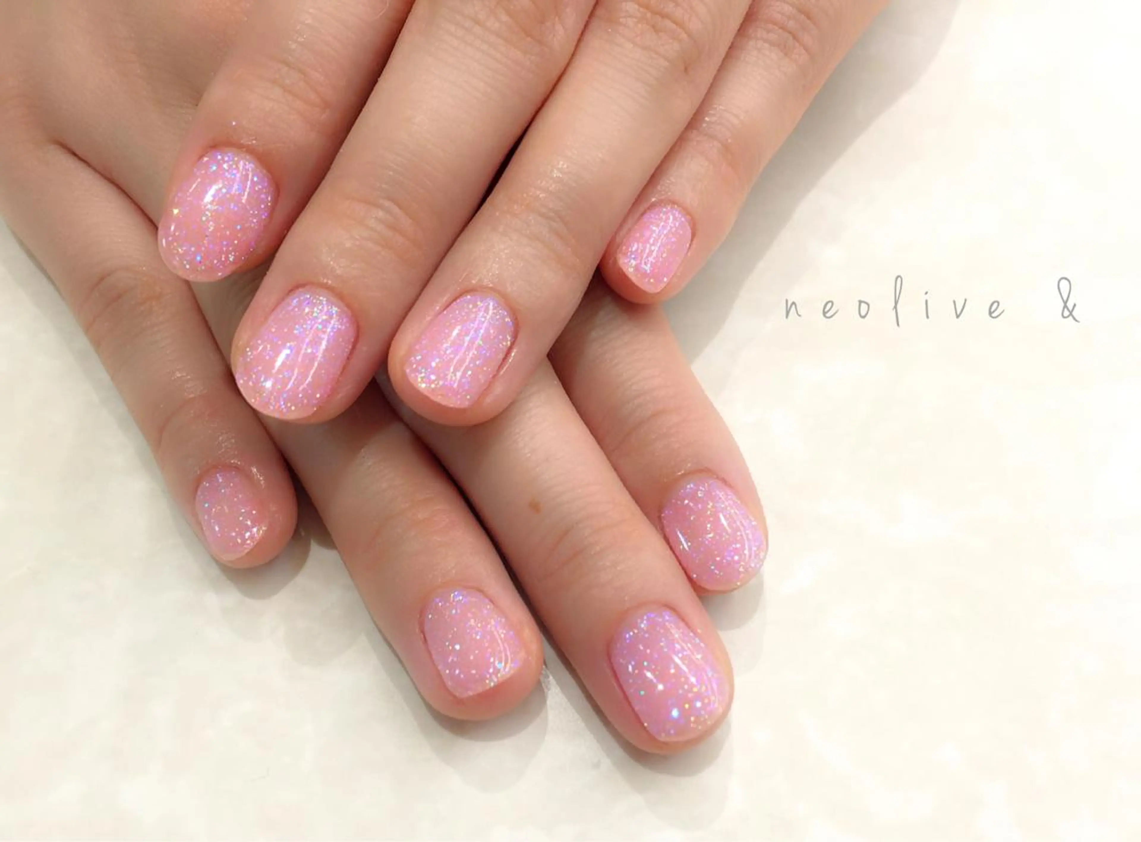 ネイル ラメ(グリッター) ハンドネイル Yuriko Omi パラジェル/渋谷のネイルデザイン