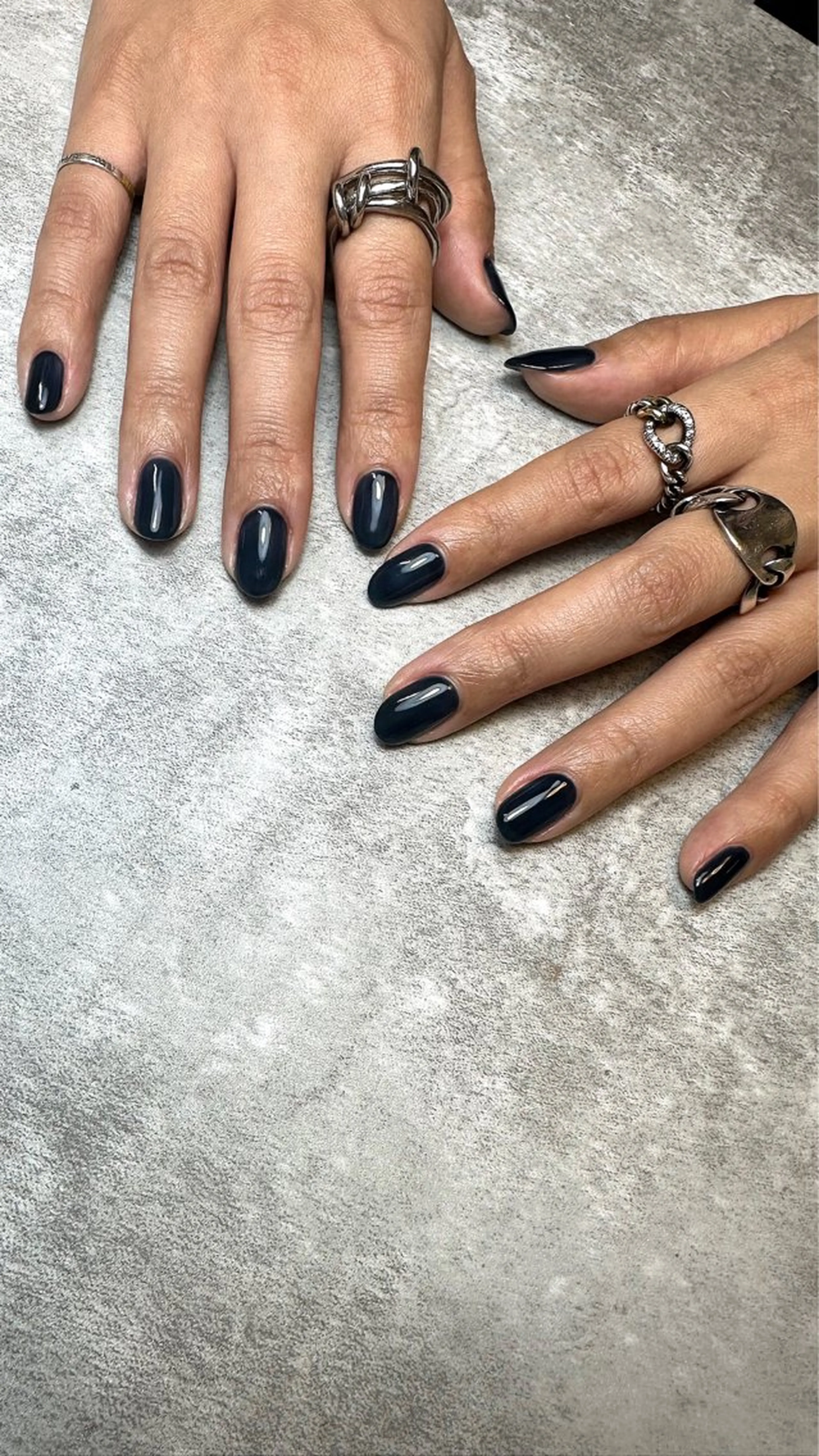 ネイル ネイビー ワンカラーネイル ハンドネイル nail campのネイルデザイン