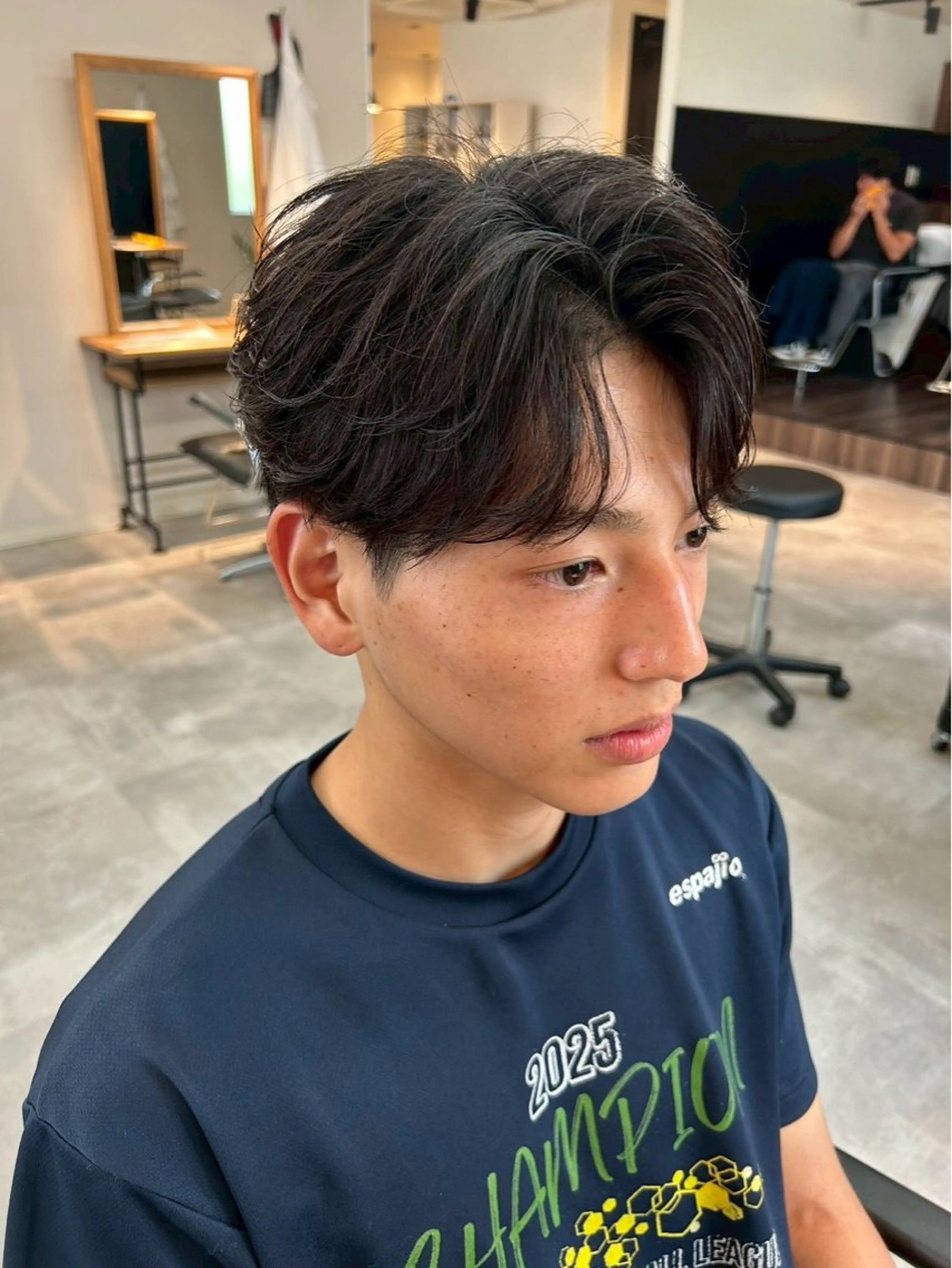 パーマ メンズ 小川 優のヘアスタイル