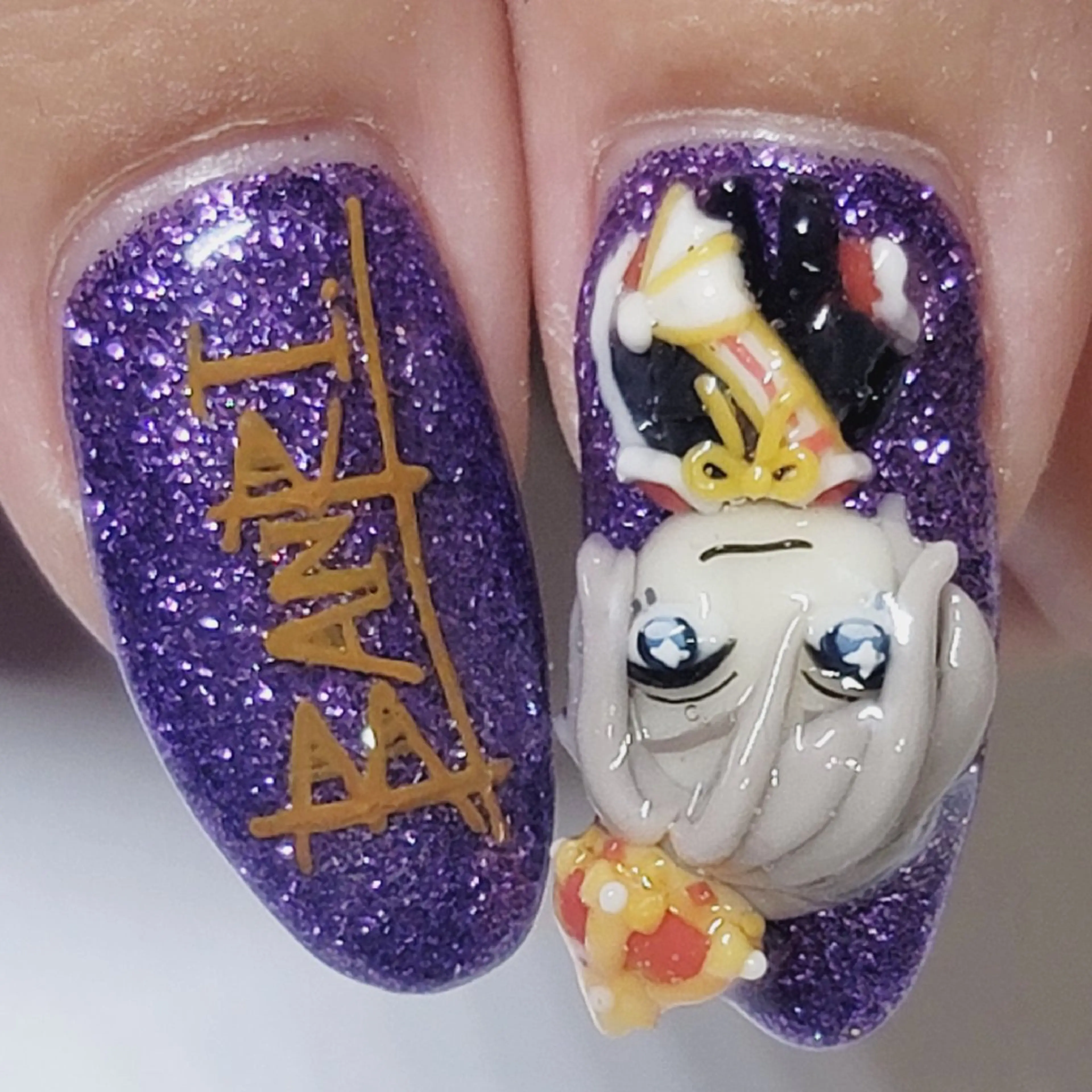 ネイル アートネイル ラメ(グリッター) ハンドネイル よしだ ひろきのネイルデザイン