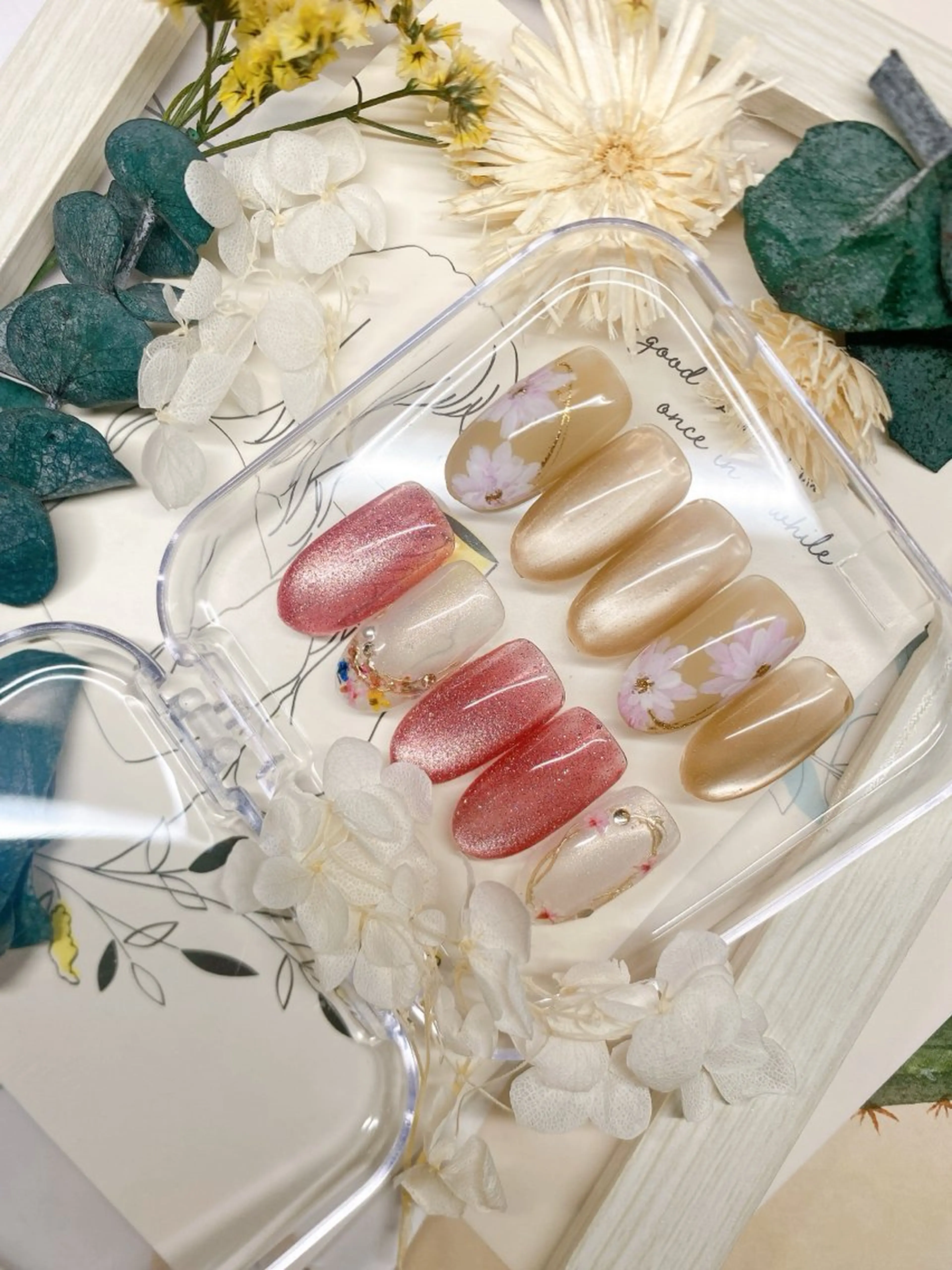 ネイル 卒業式 マグネットネイル ミラーネイル ピンク 春ネイル PLUM BELL 横浜自宅ネイルのネイルデザイン