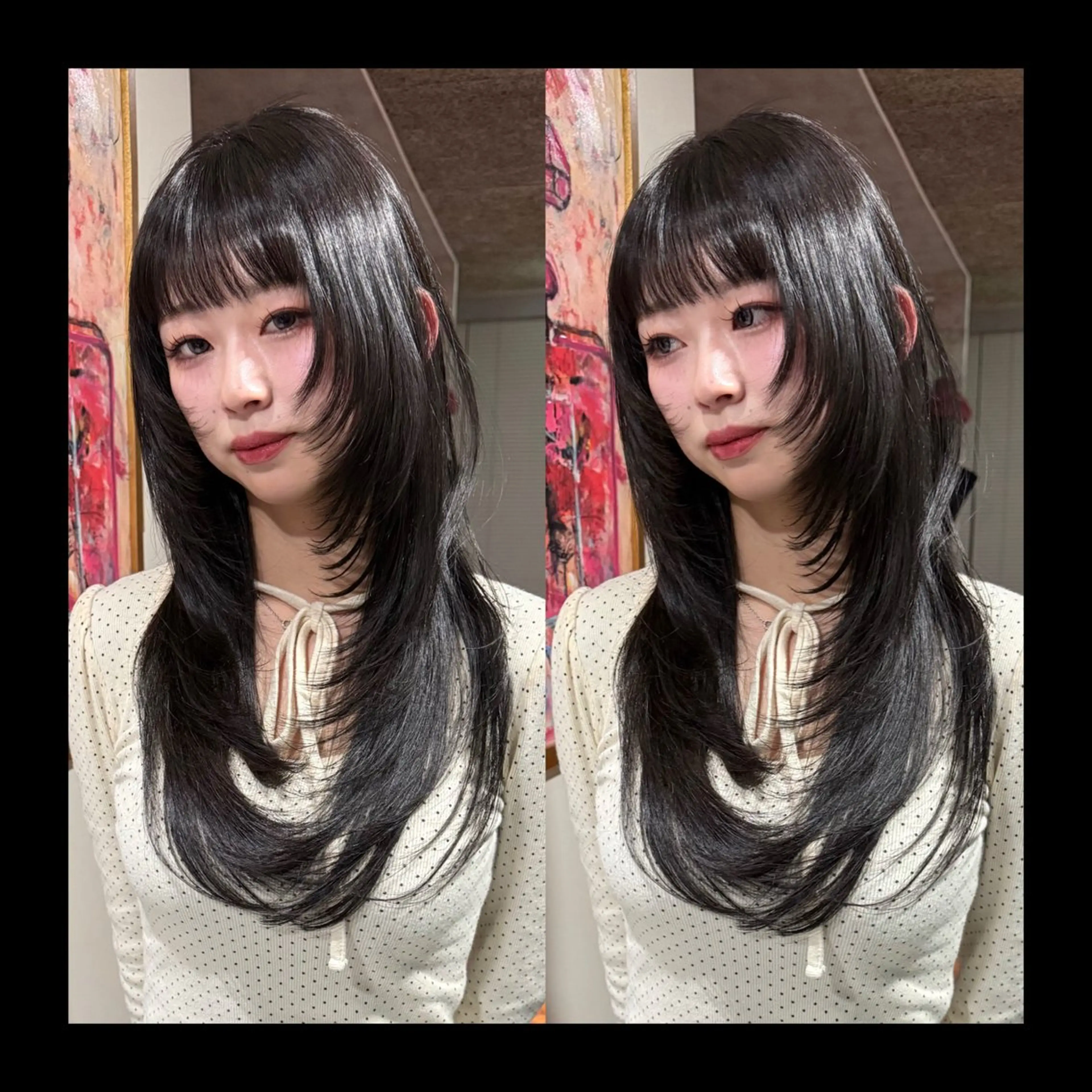 ロング カラー カット ヘアカラー トリートメント mai / linoah˚✧のヘアスタイル