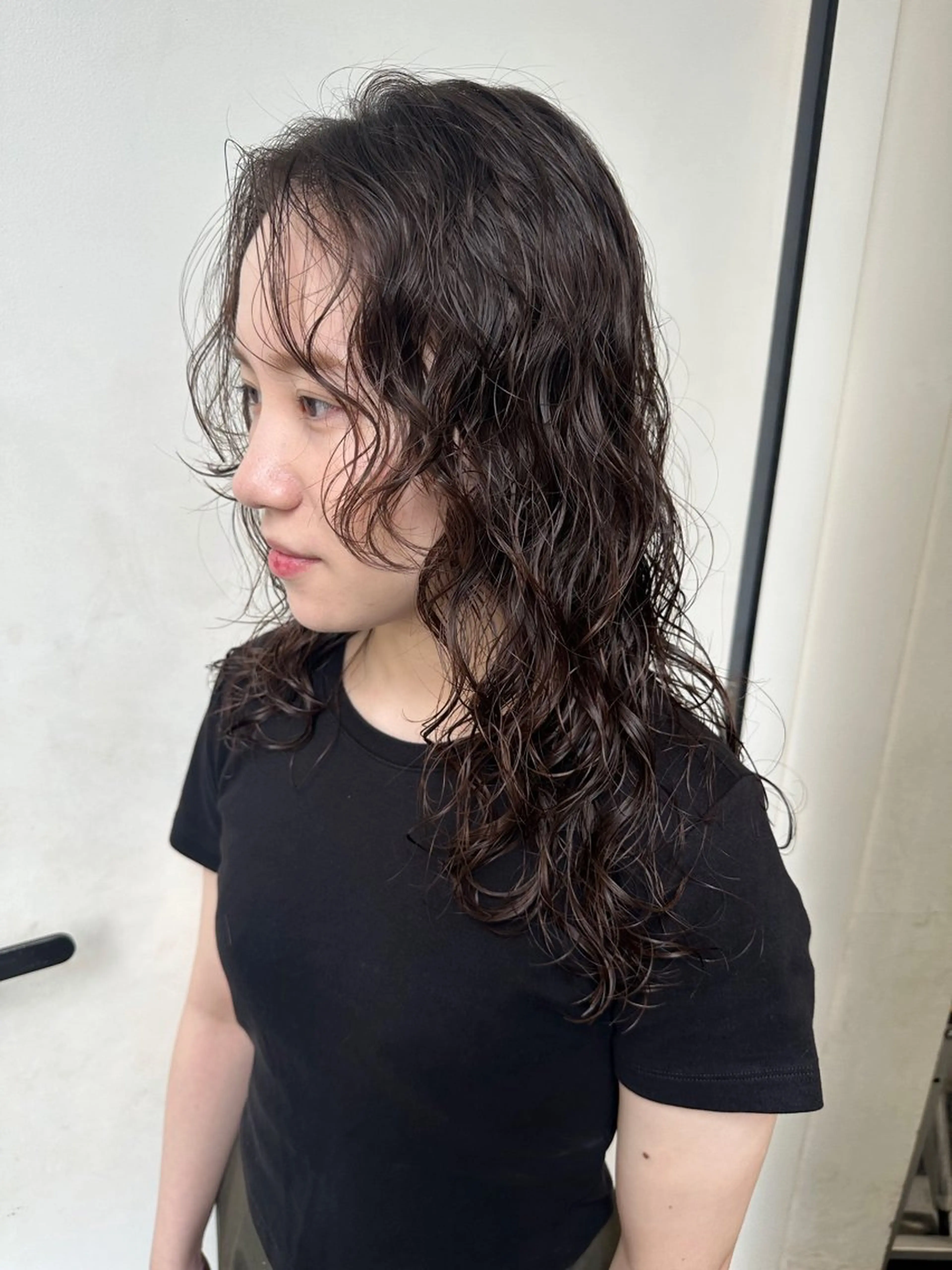 セミロング パーマ ryuei /原宿のヘアスタイル