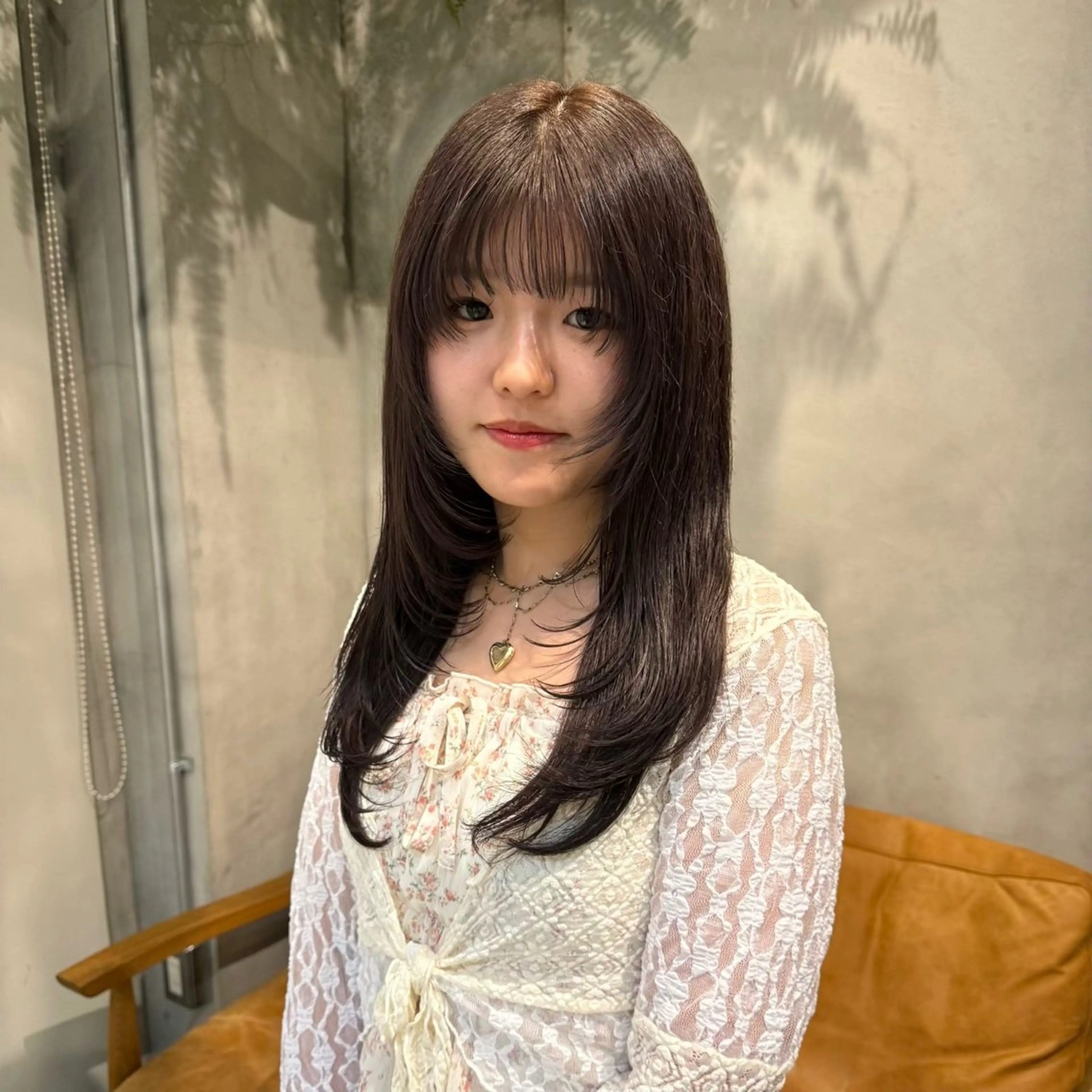 ロング カラー ラベンダーカラー パープルカラー 木村 咲良のヘアスタイル