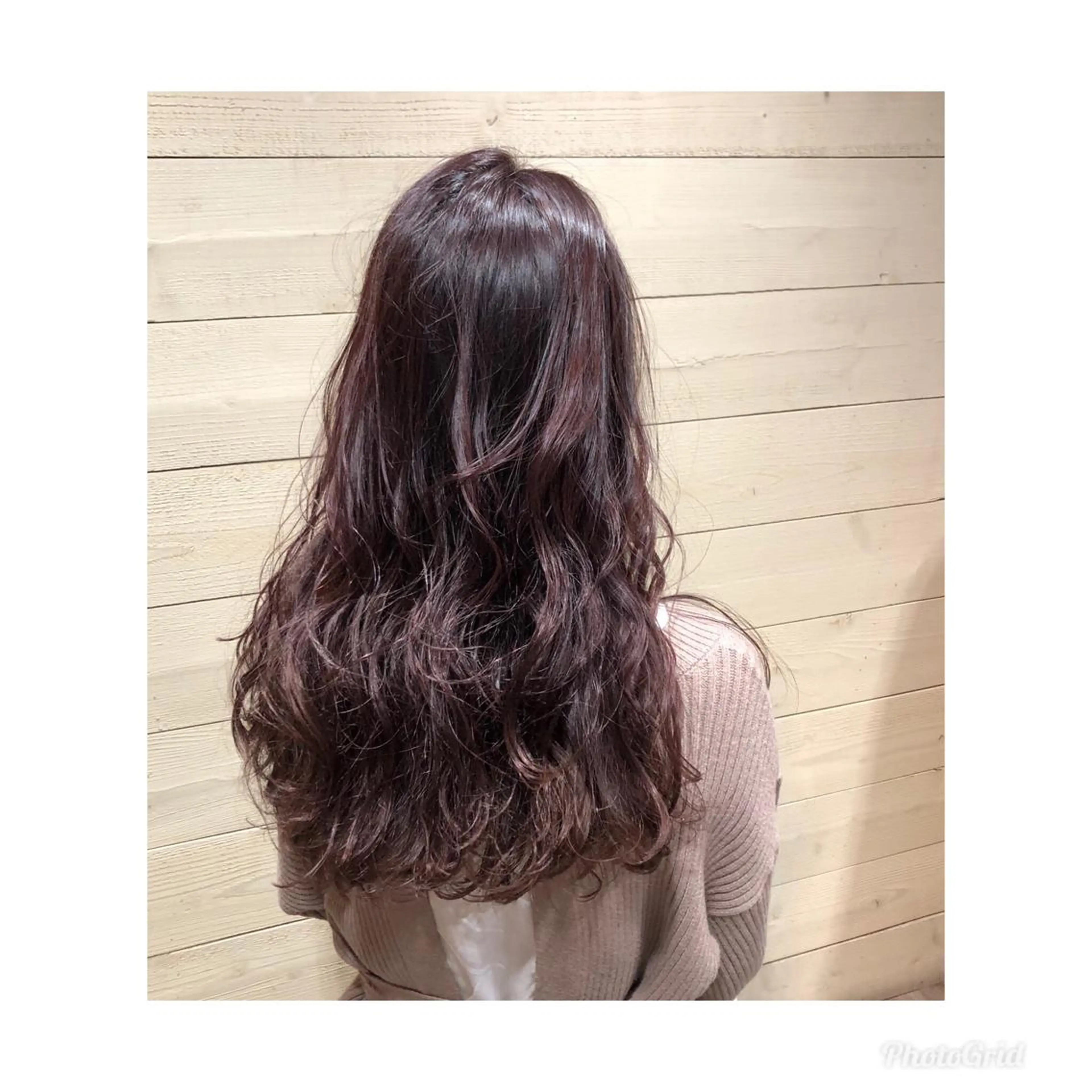 ロング カラー パーマ ピンクカラー CUORE所属・mayu ○のヘアスタイル