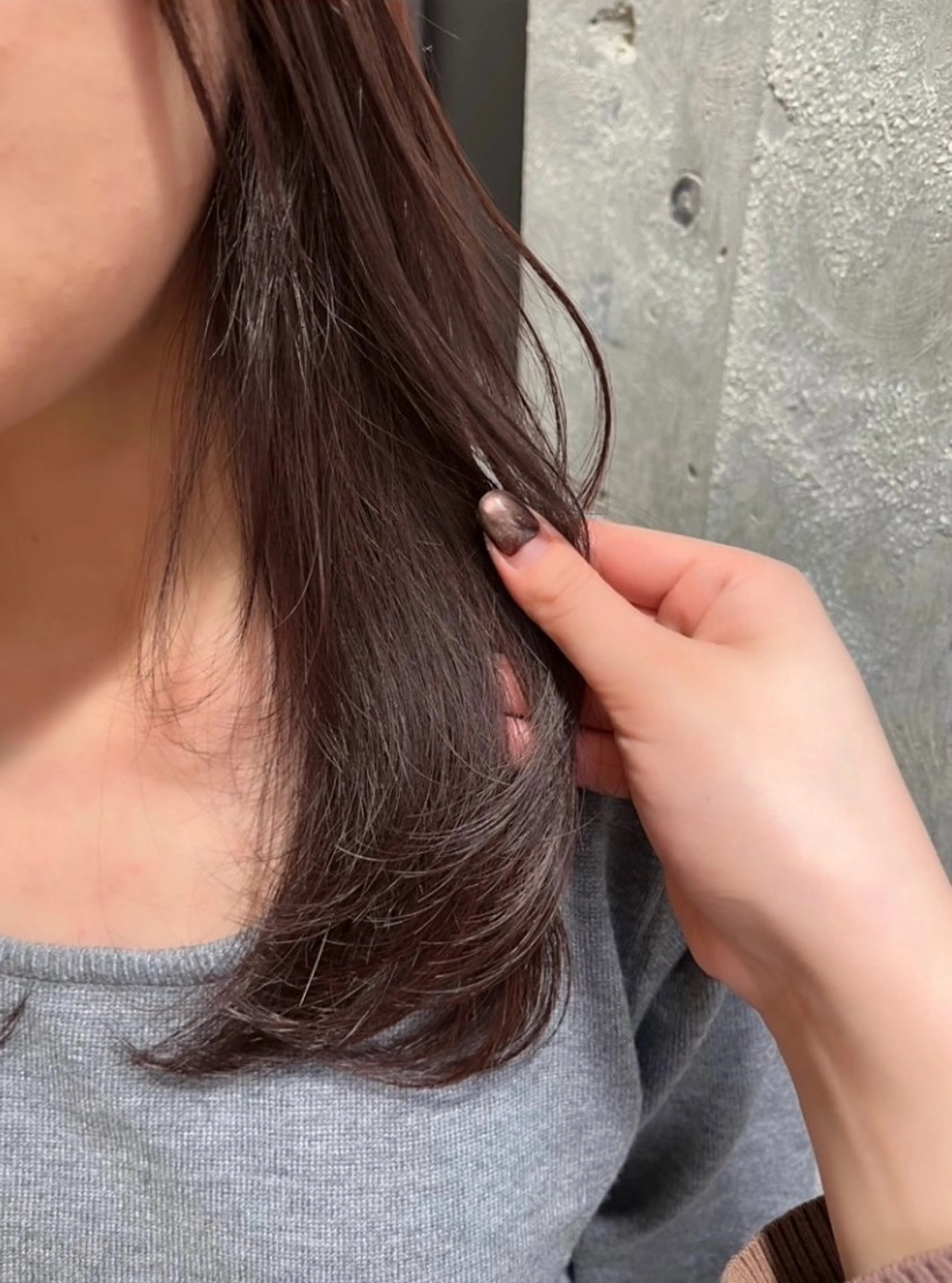 ミディアム カラー ヘアカラー 韓国風/透明感カラー 🐵mayu* 🐵のヘアスタイル