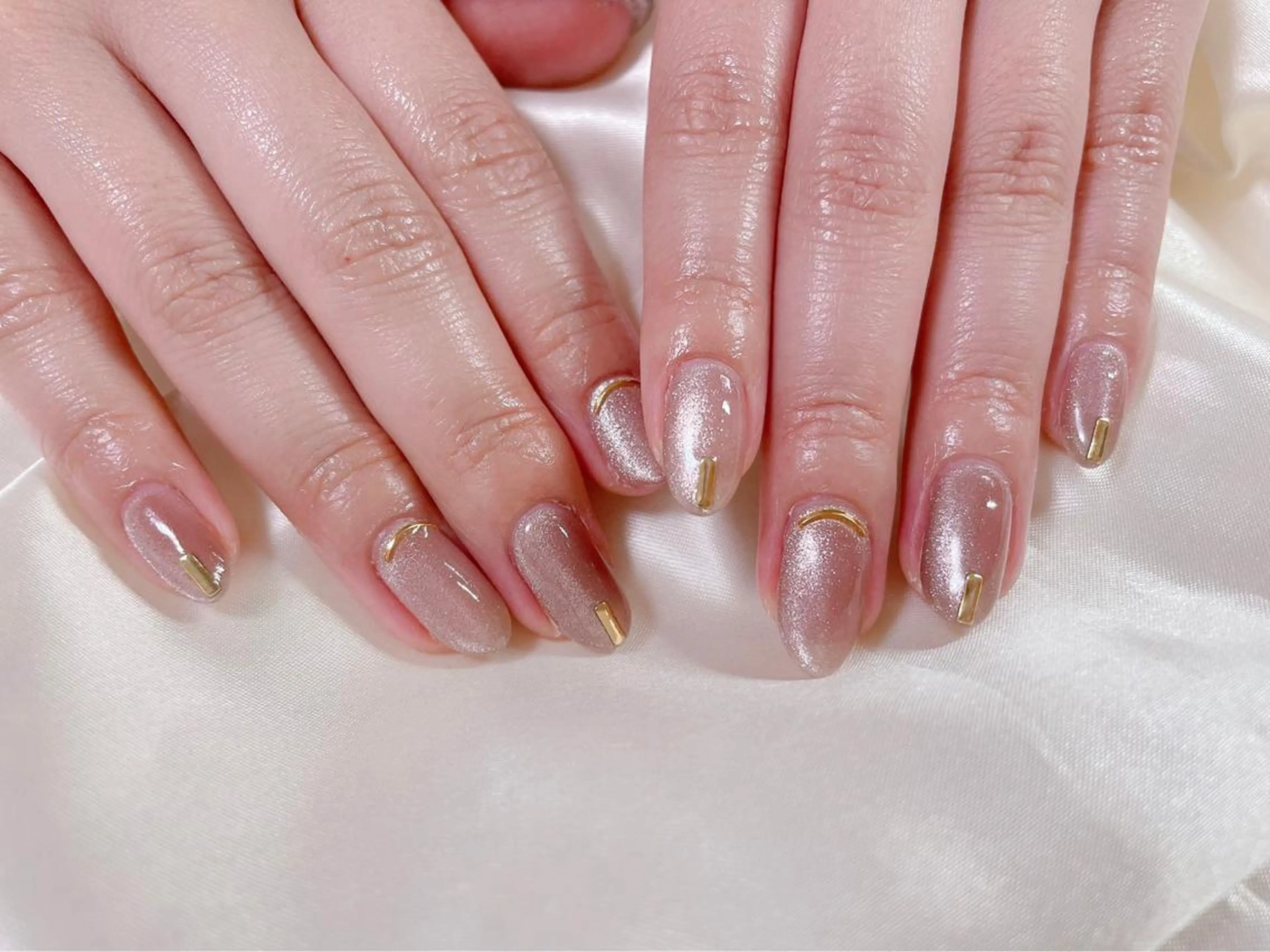 ネイル キラキラネイル マグネットネイル ハンドネイル Mogu nail 二子玉川のネイルデザイン