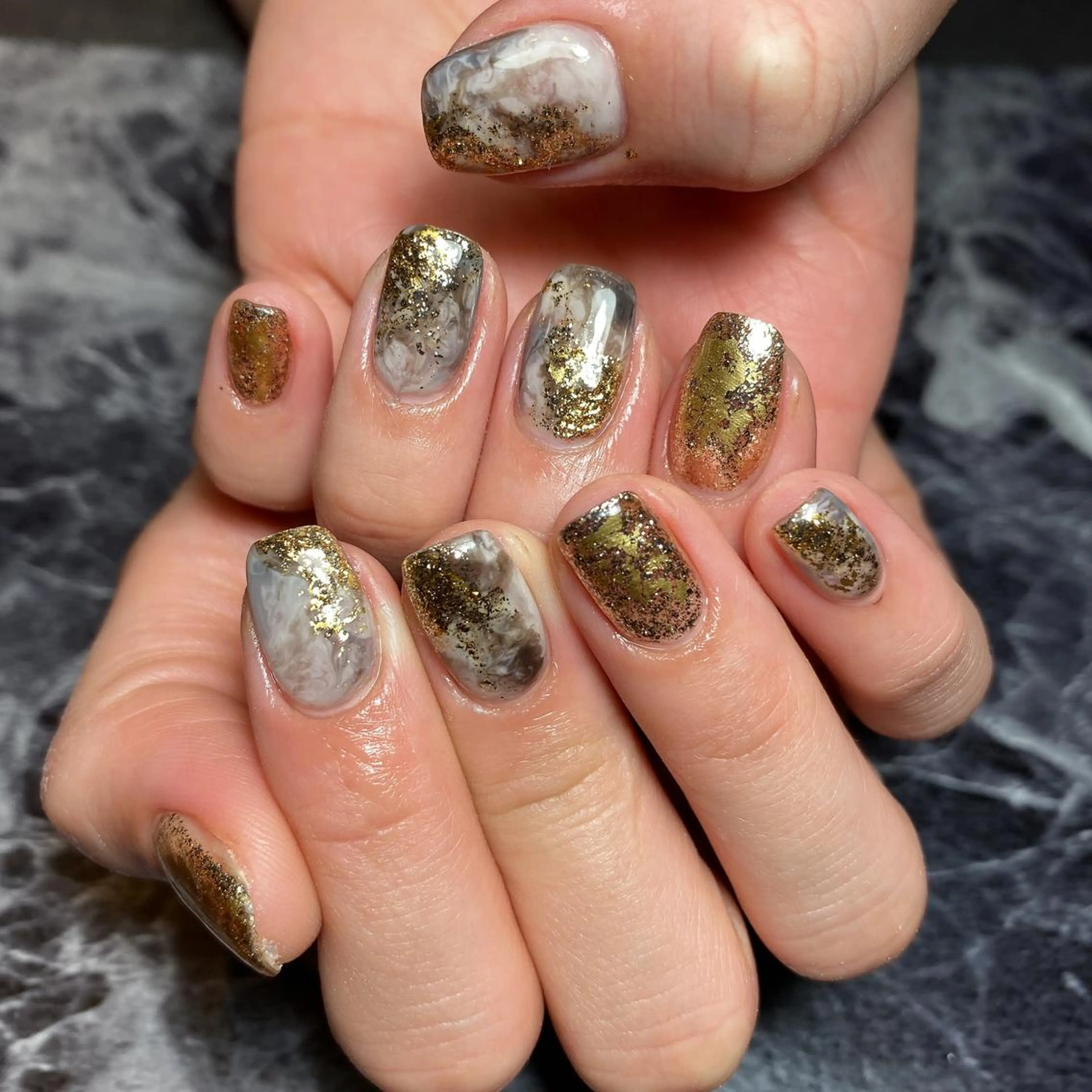 ネイル ニュアンスネイル しば まなみのネイルデザイン