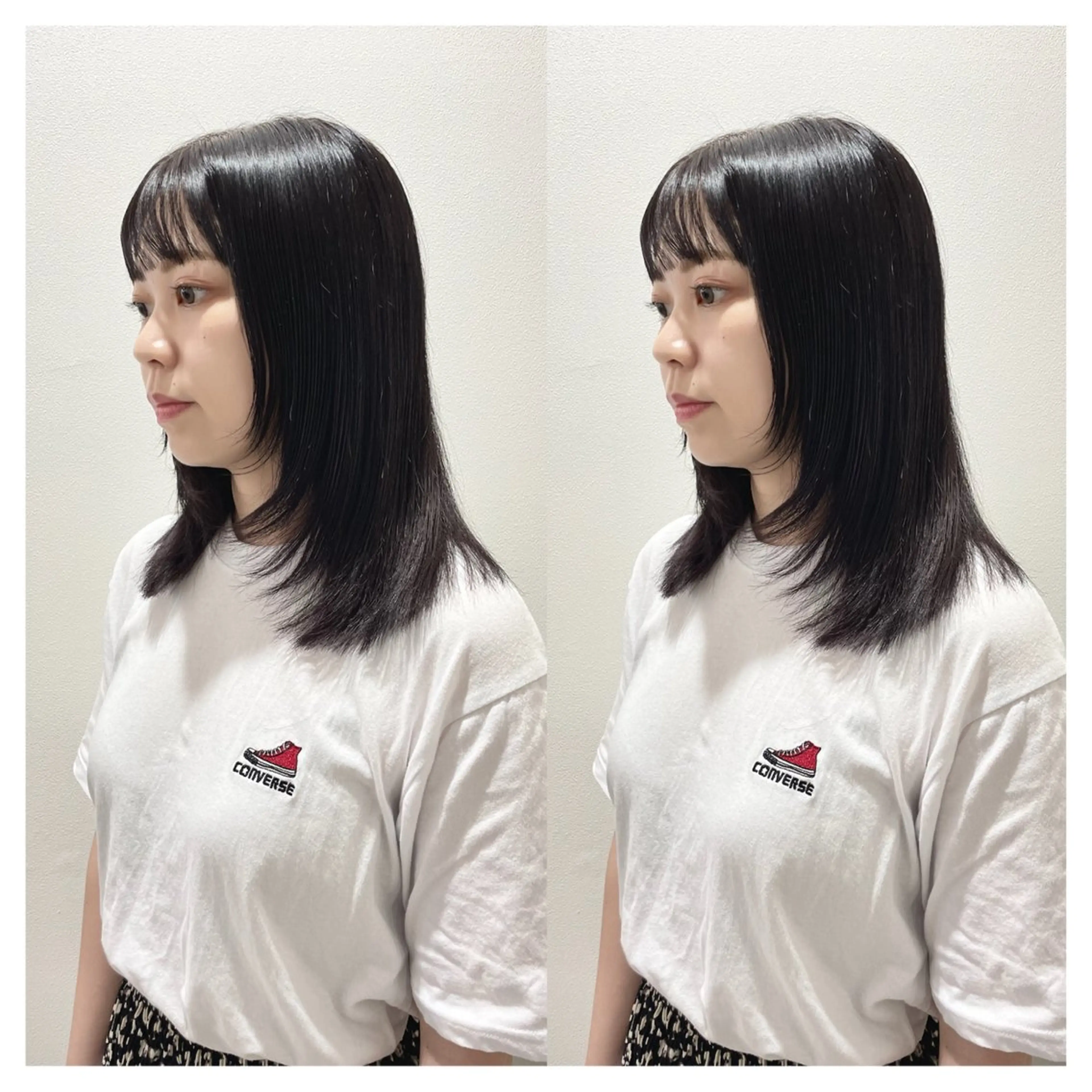 ミディアム カラー カット ヘアカラー トリートメント 村山 茉衣のヘアスタイル