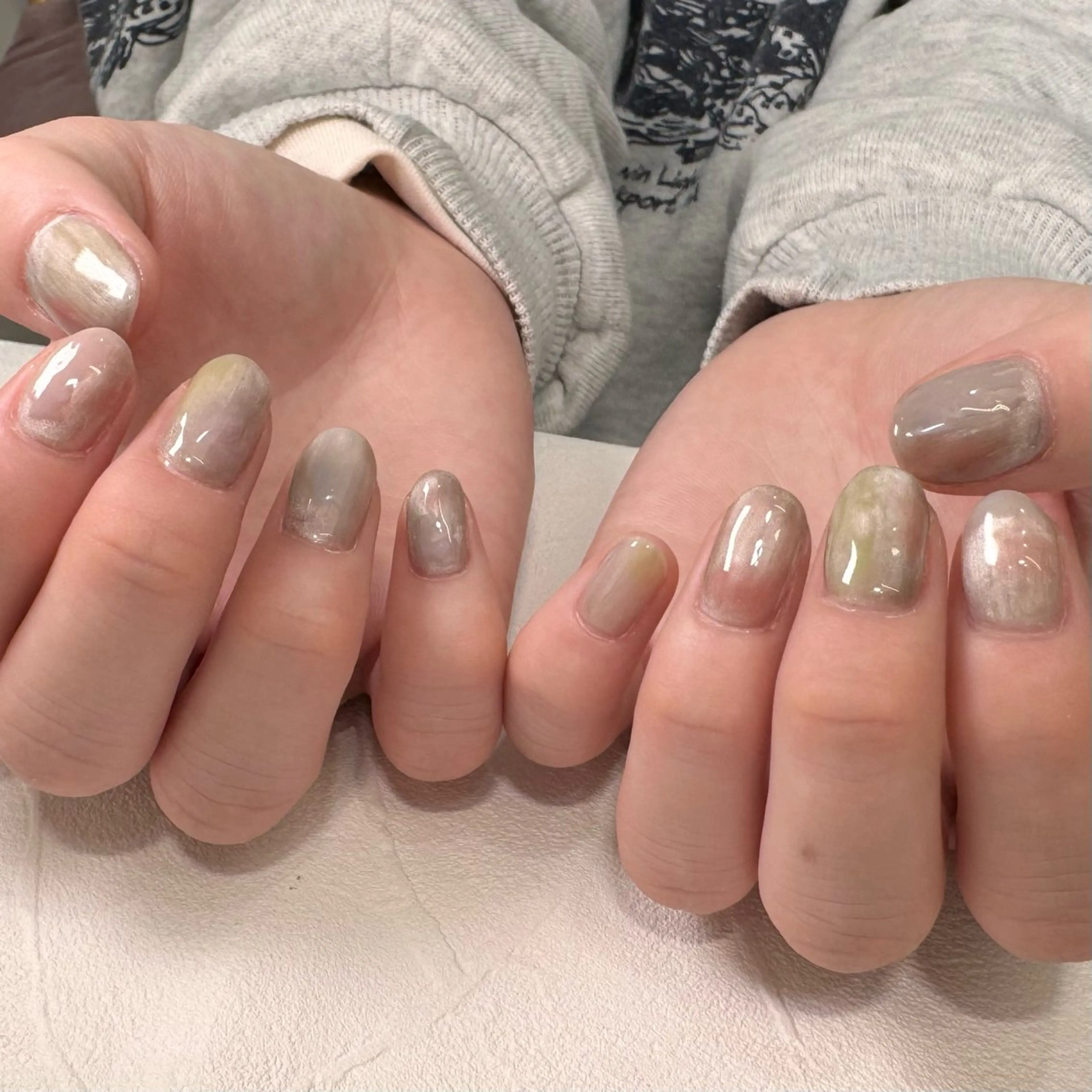 ネイル ハンドネイル RIEKO🍒 ワンホン♡推しネイルのネイルデザイン