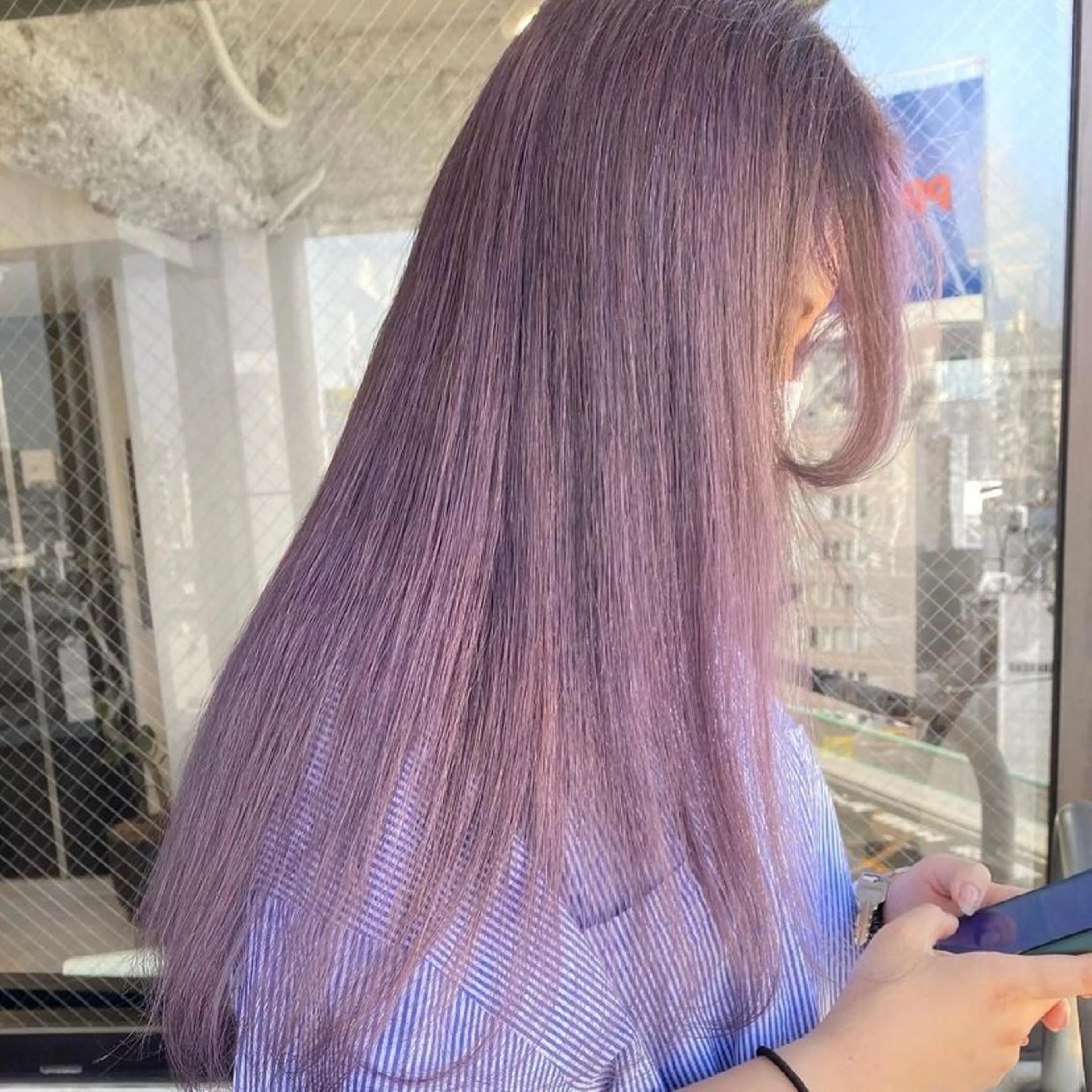 ロング カラー ブリーチ ヘアカラー トリートメント chlom所属・🌱大人ハイトーン RENのヘアスタイル