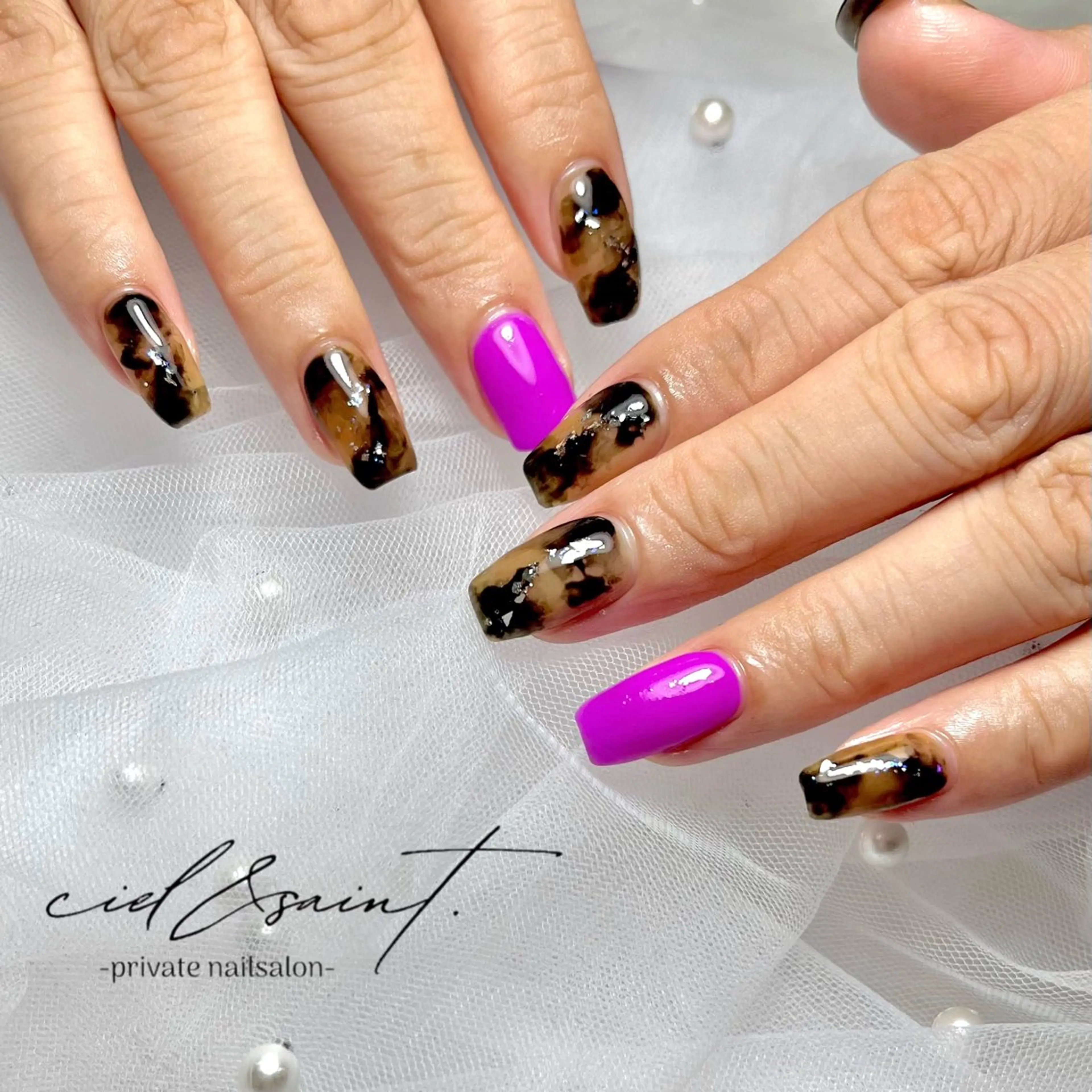 ネイル ハンドネイル nail salon ciel&saintのネイルデザイン