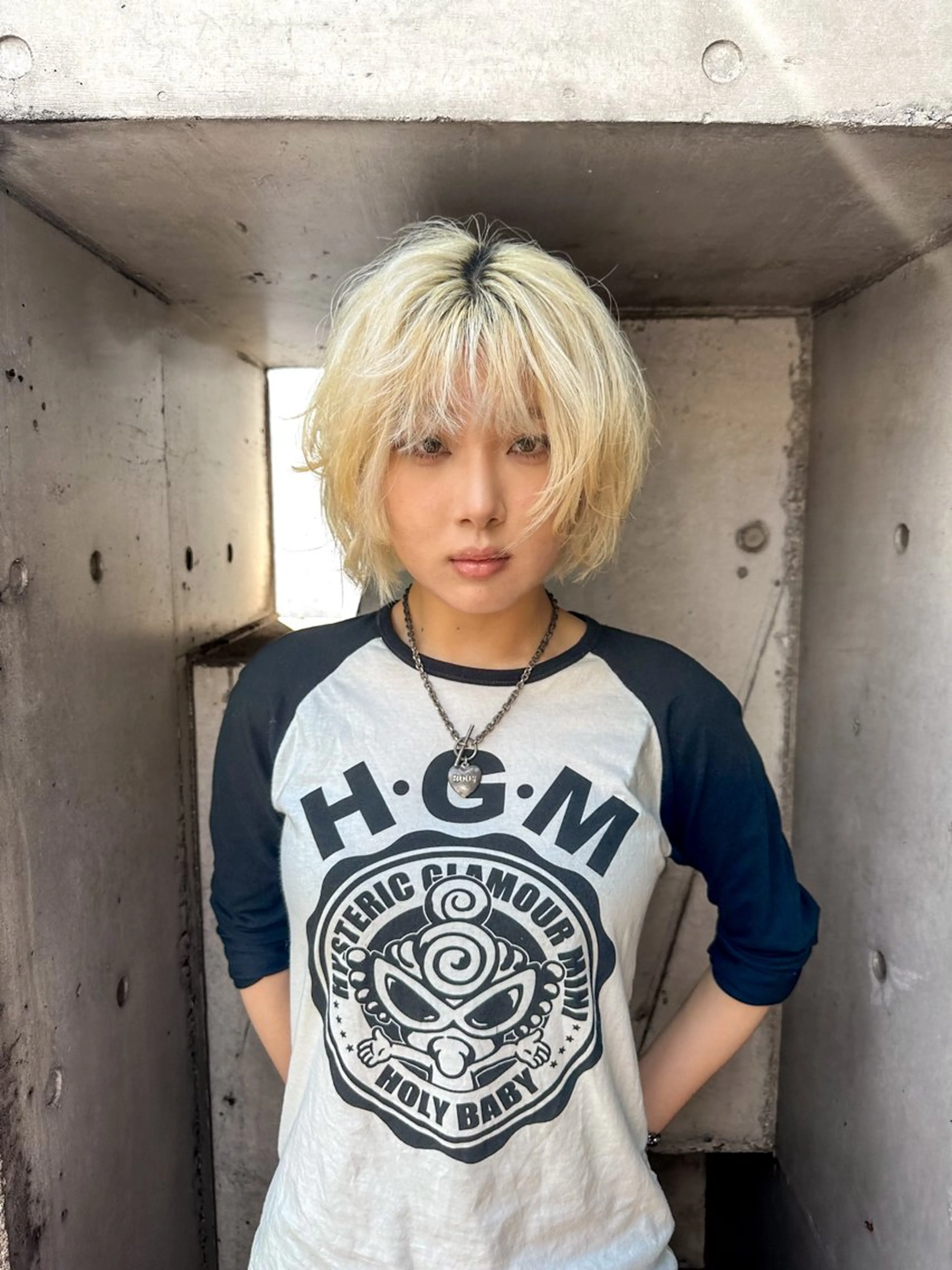 ショート カラー ヘアアレンジ 似合わせ/ハイトーン ✂︎ゆーぴ✂︎のヘアスタイル