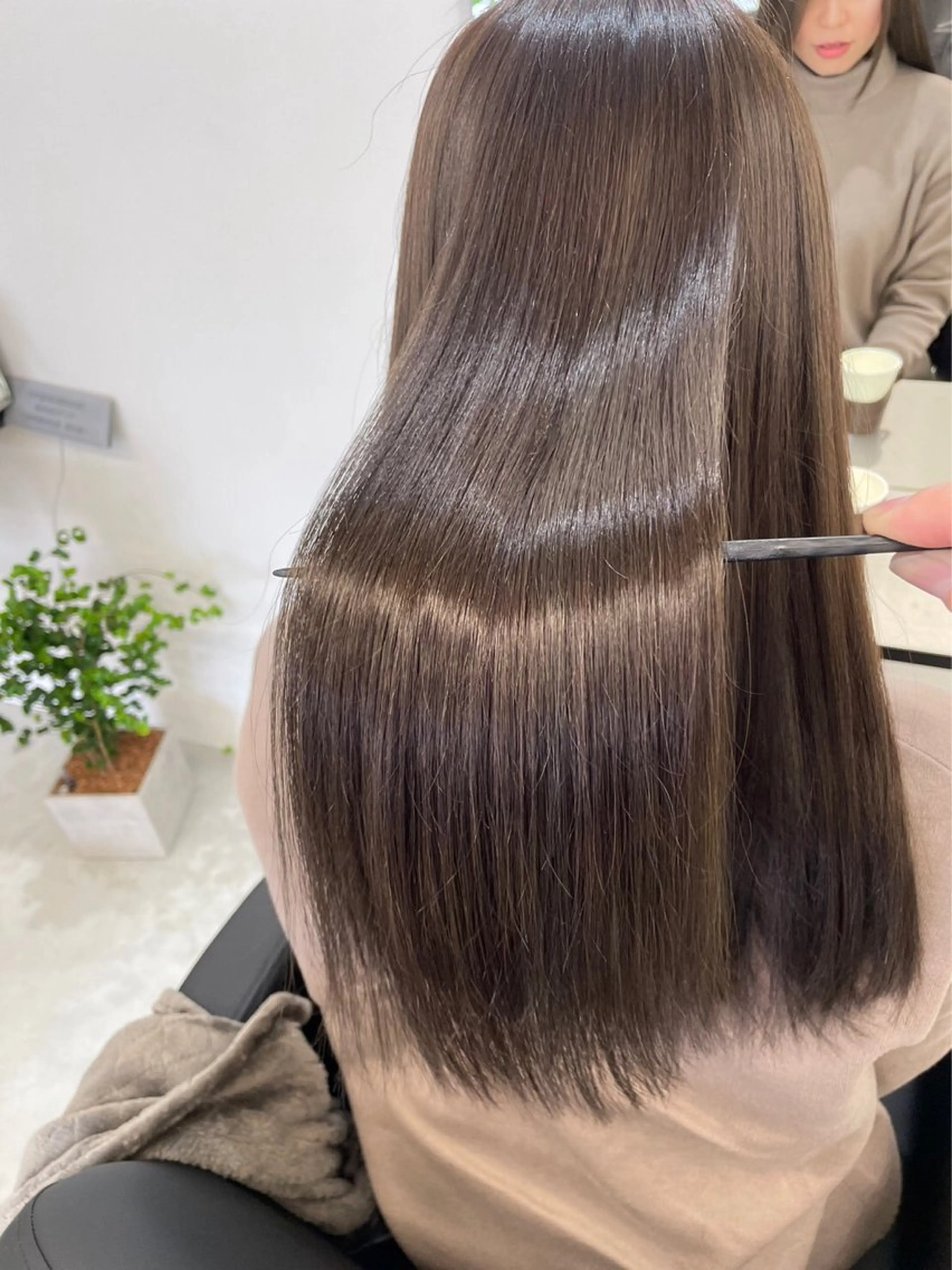 ロング ヘアカラー トリートメント 韓国レイヤー🇰🇷 ReLien西大寺店のヘアスタイル