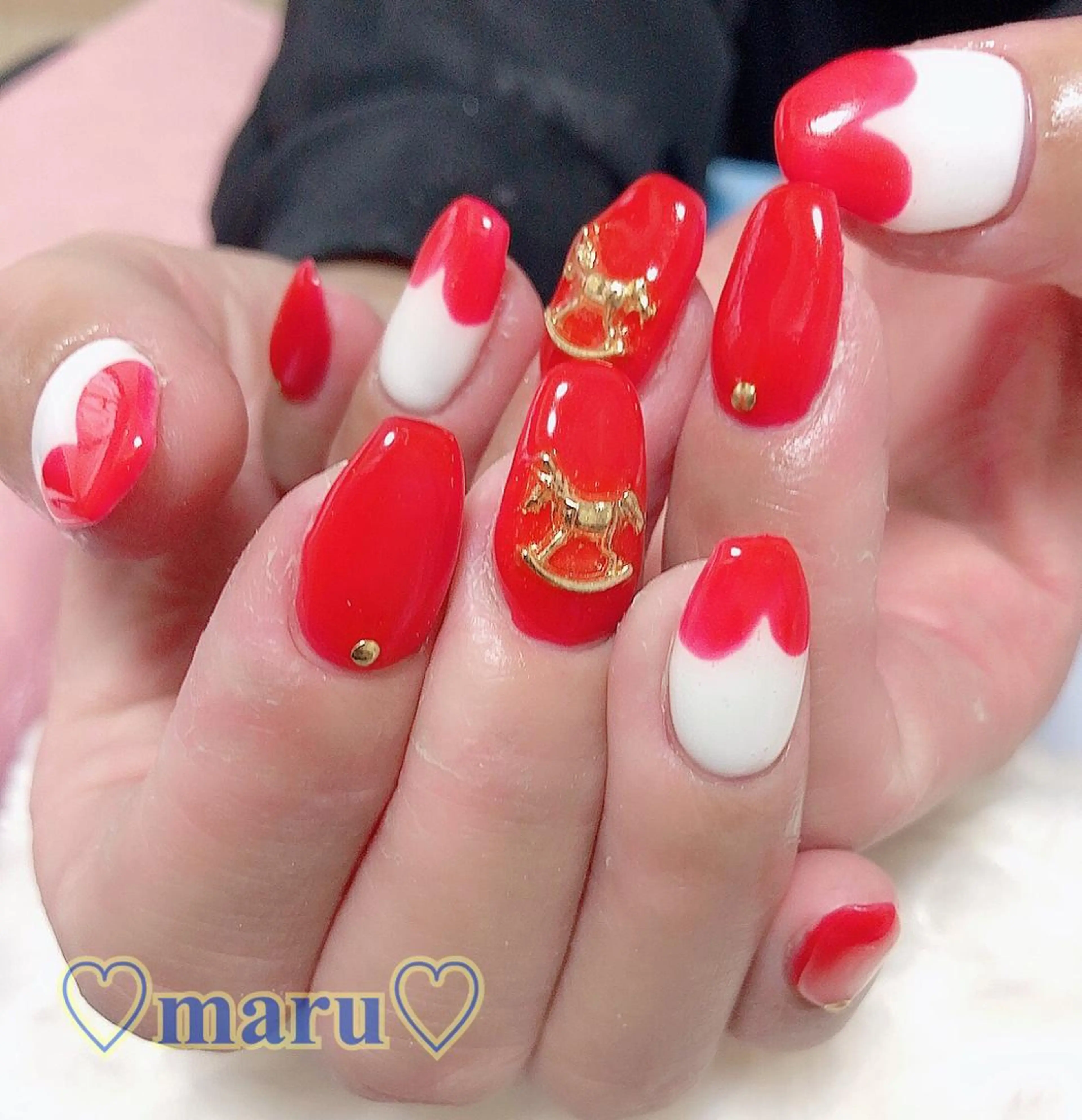 ネイル ハンドネイル フットネイル まるみ ♡のネイルデザイン