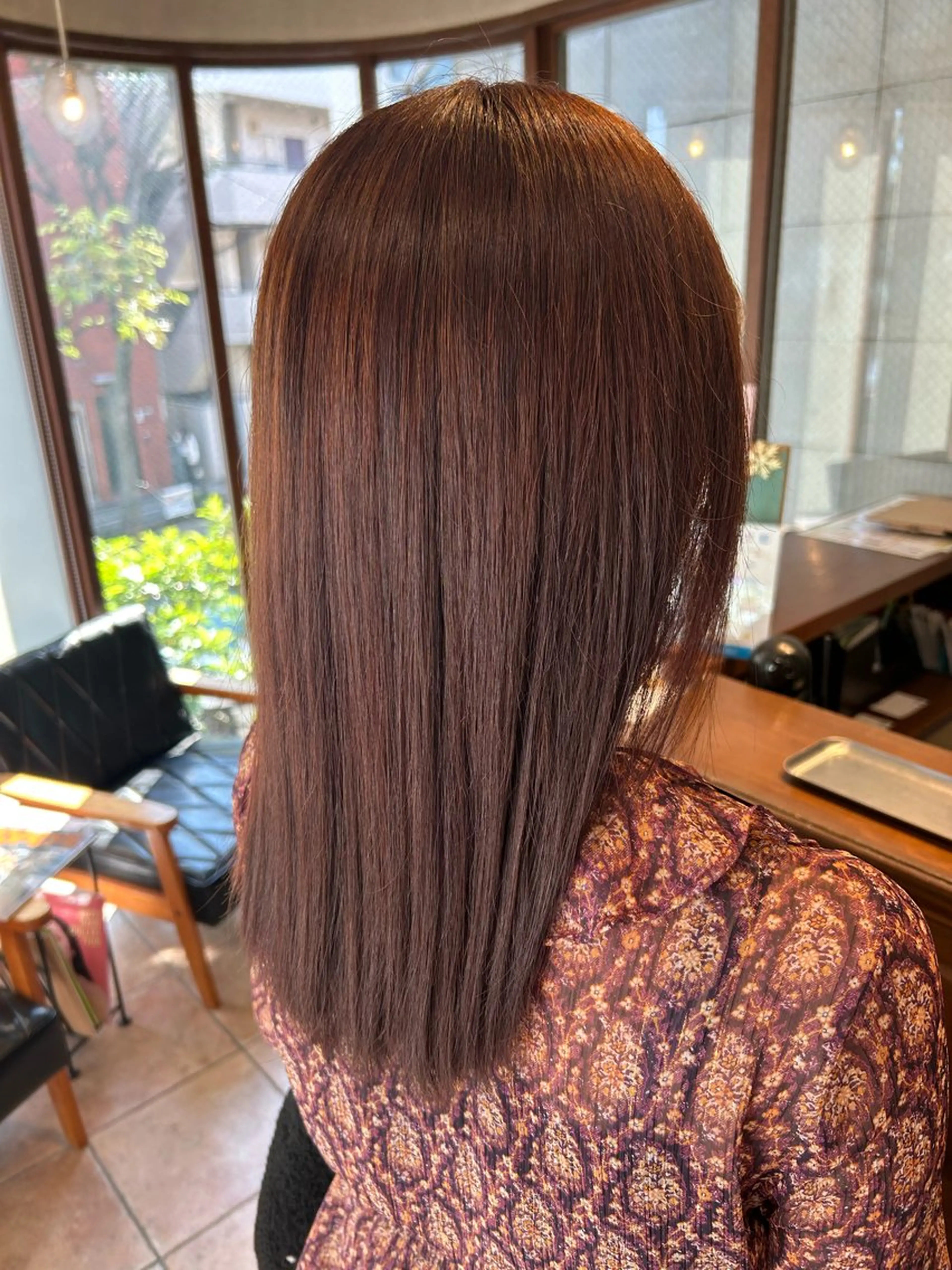 セミロング 暖色カラー🍒🌷 hitomiのヘアスタイル