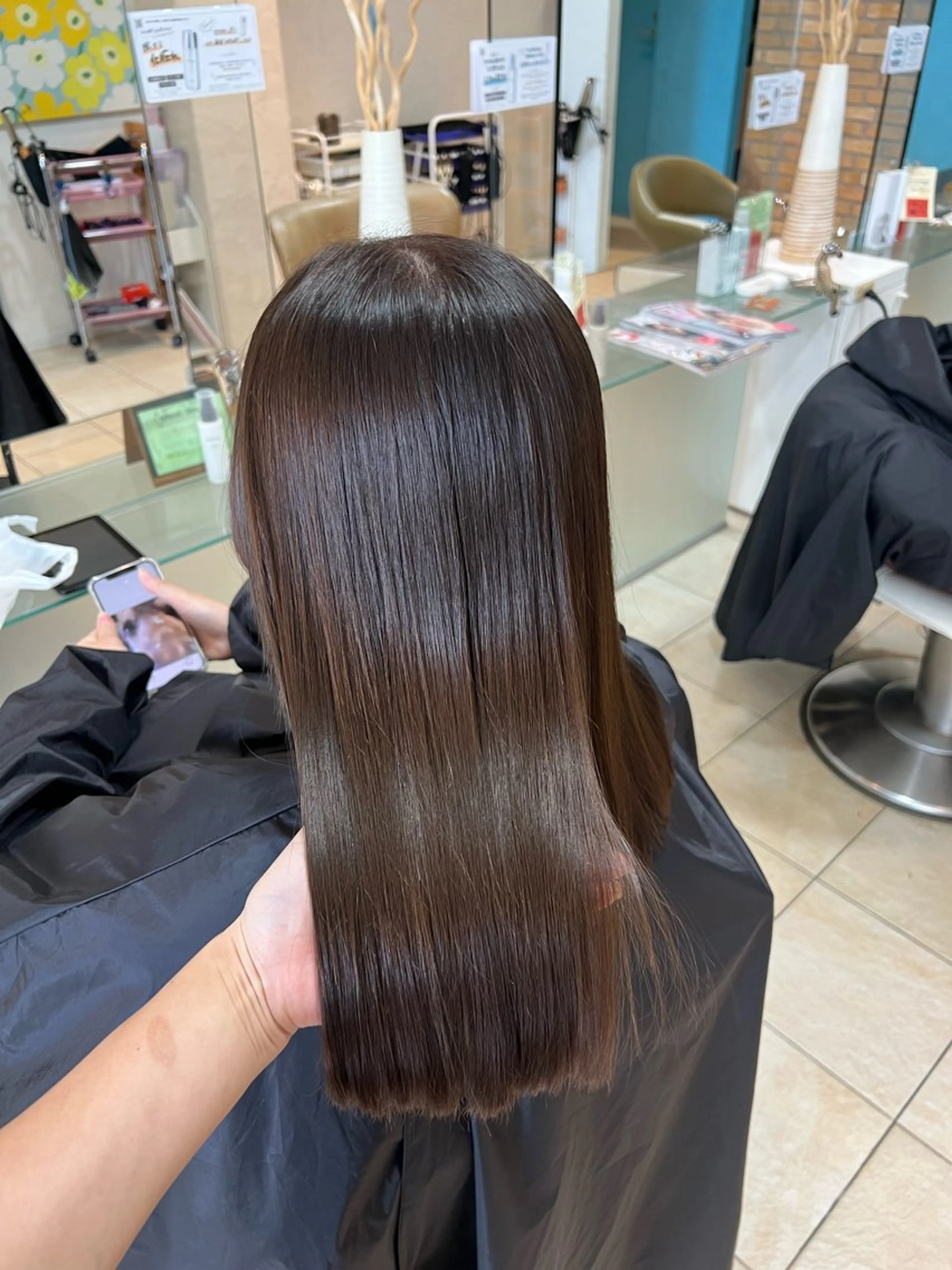 セミロング カラー ヘアカラー 竹添 有梨沙のヘアスタイル