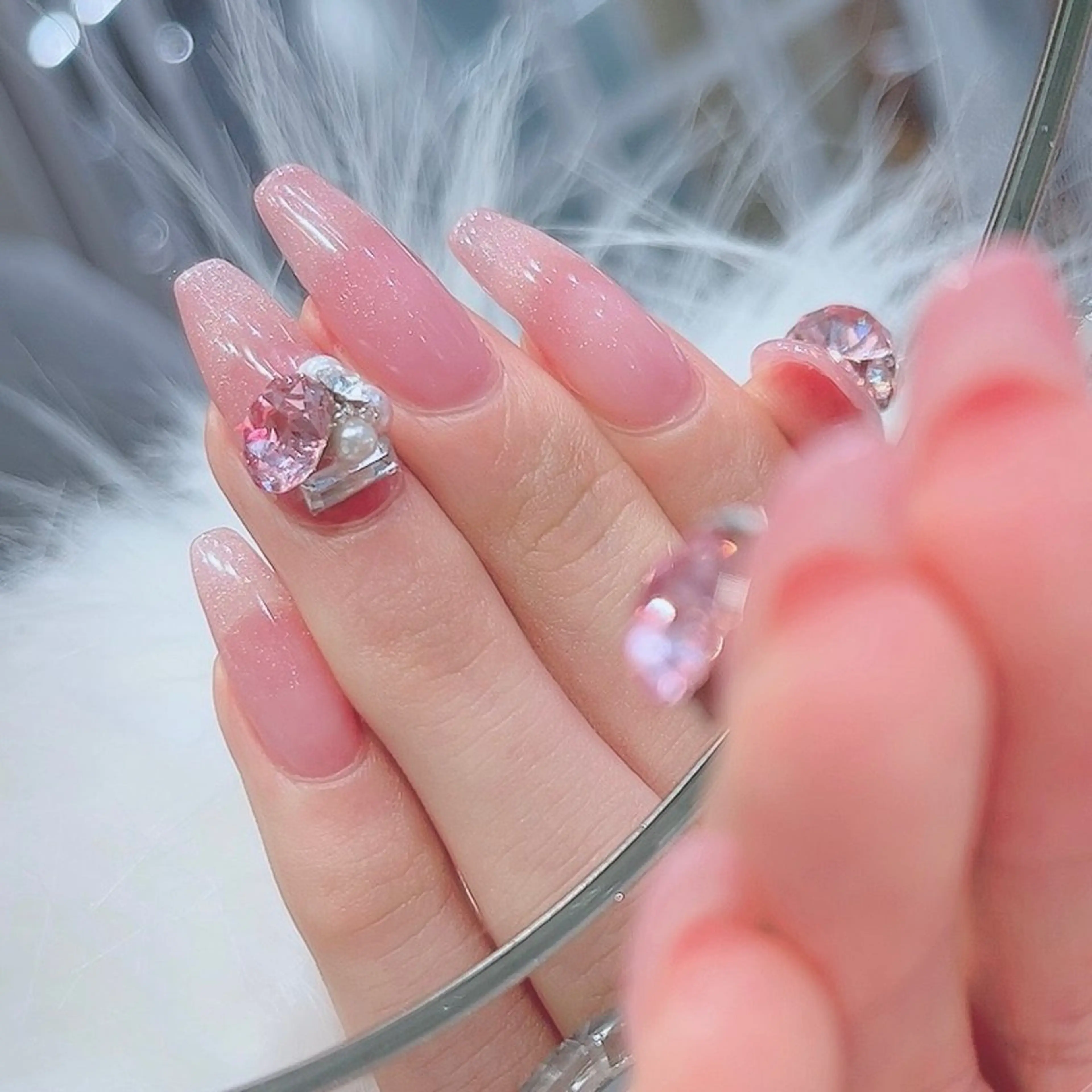 ネイル マグネットネイル ワンカラーネイル Lovinなんばスカイオ店所属・Shikata Asukaのネイルデザイン