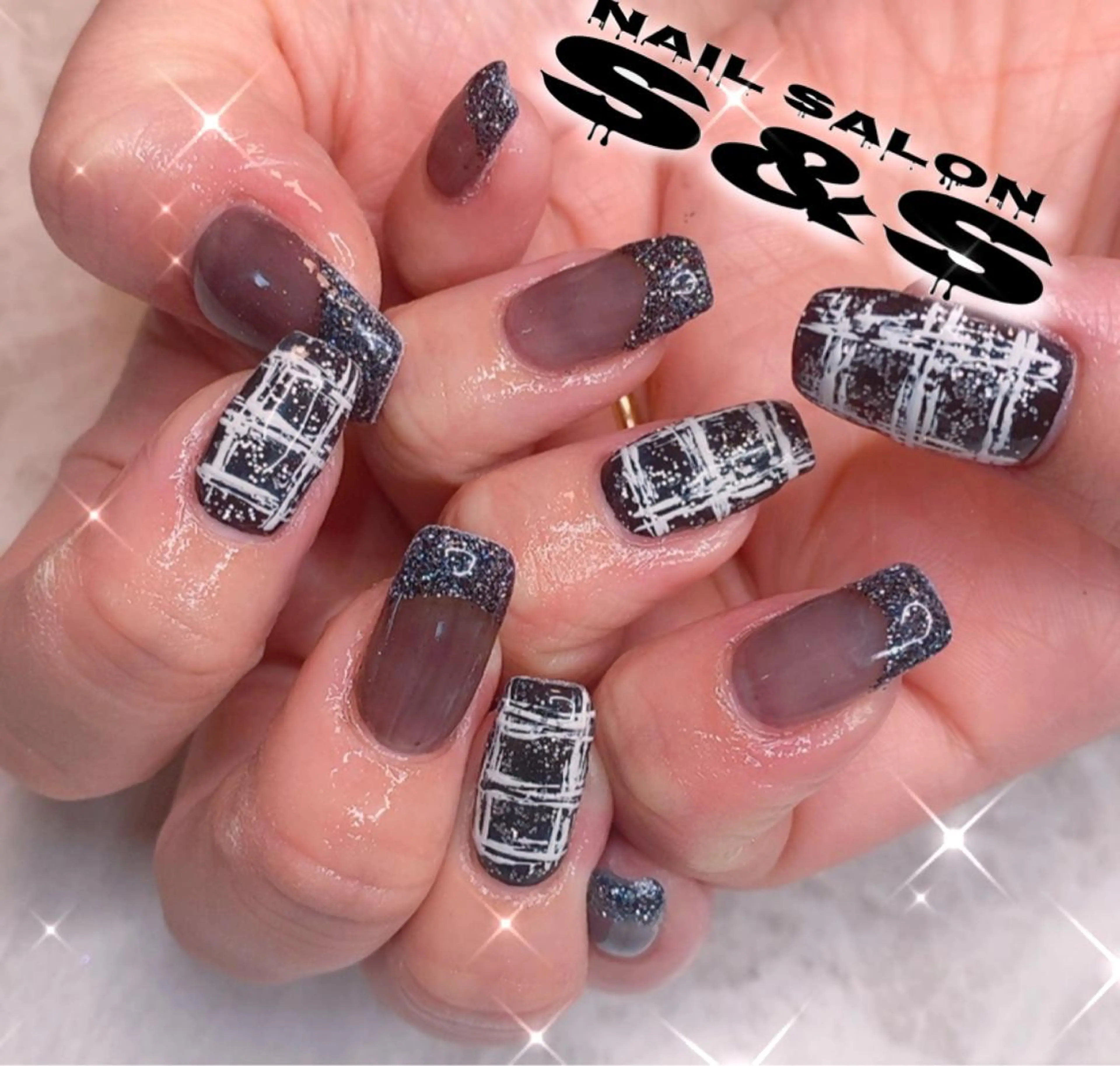 ネイル 長さ出し メンズネイル 持ち込み スカルプネイル S&S 村田小百合のネイルデザイン