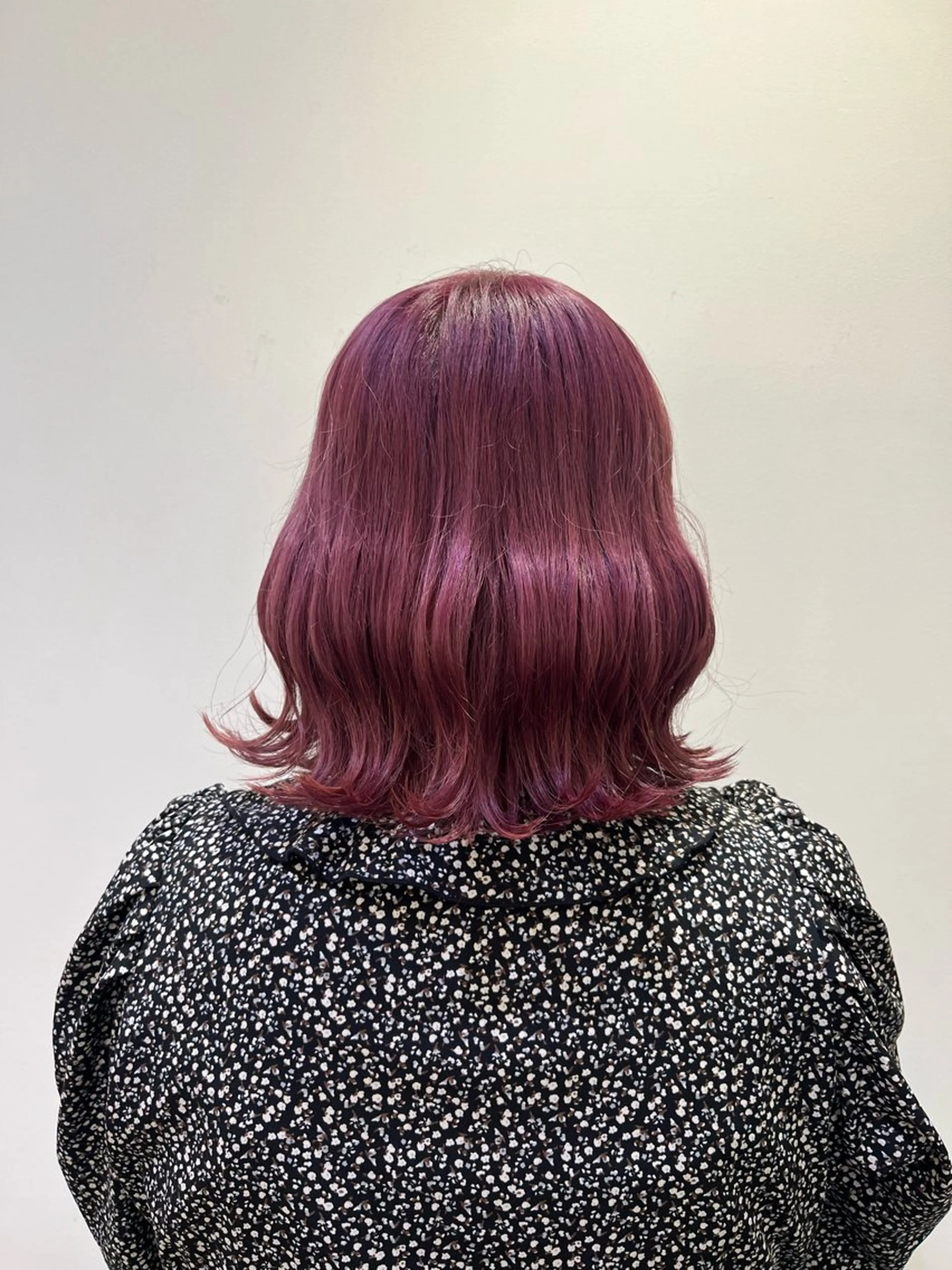 ミディアム ヘアセット 横浜/デザインカラー 派手髪/ヘアメ/まこのヘアスタイル