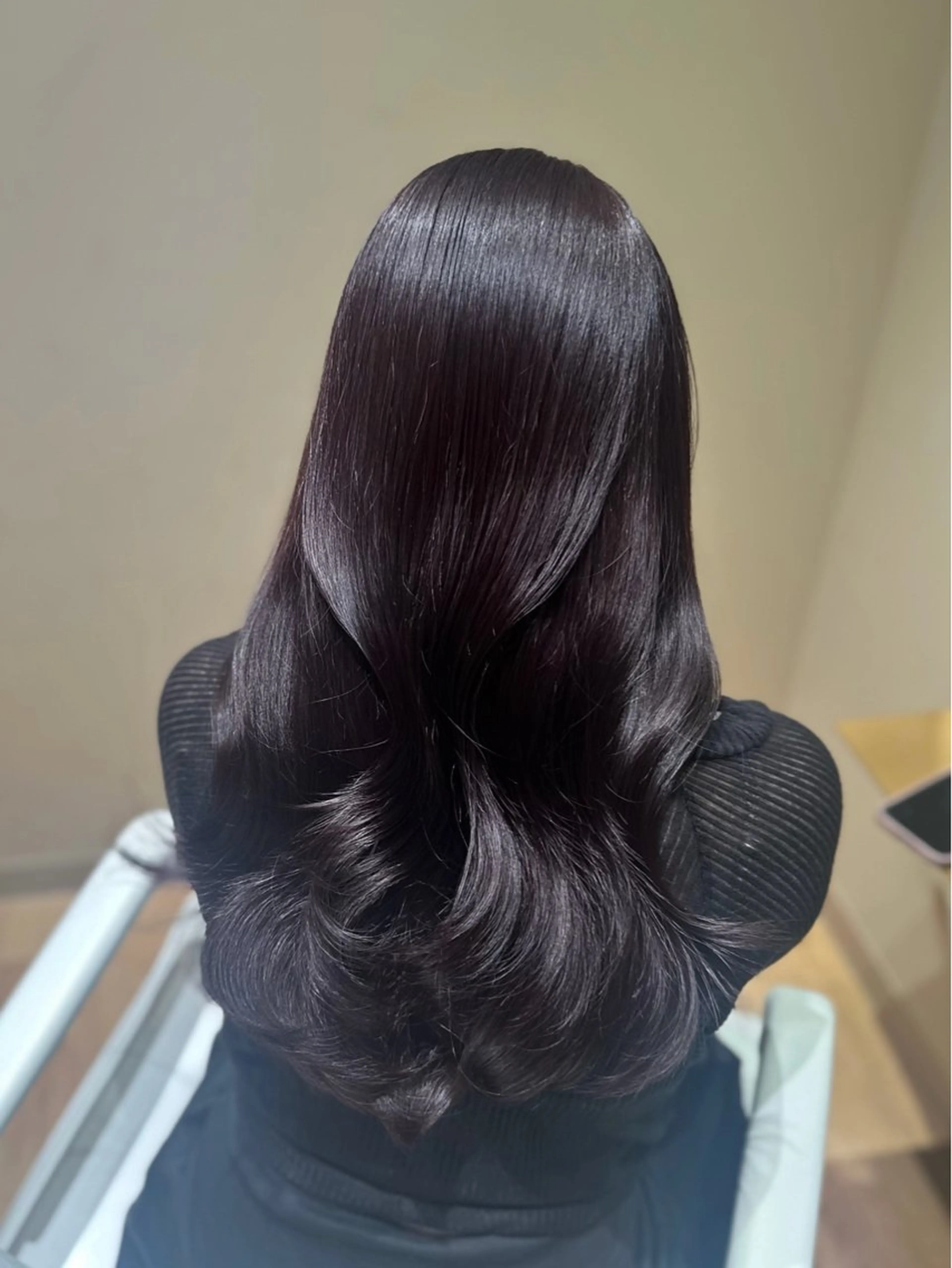 ロング カラー Minori🤎 ナチュラル韓国ヘアのヘアスタイル