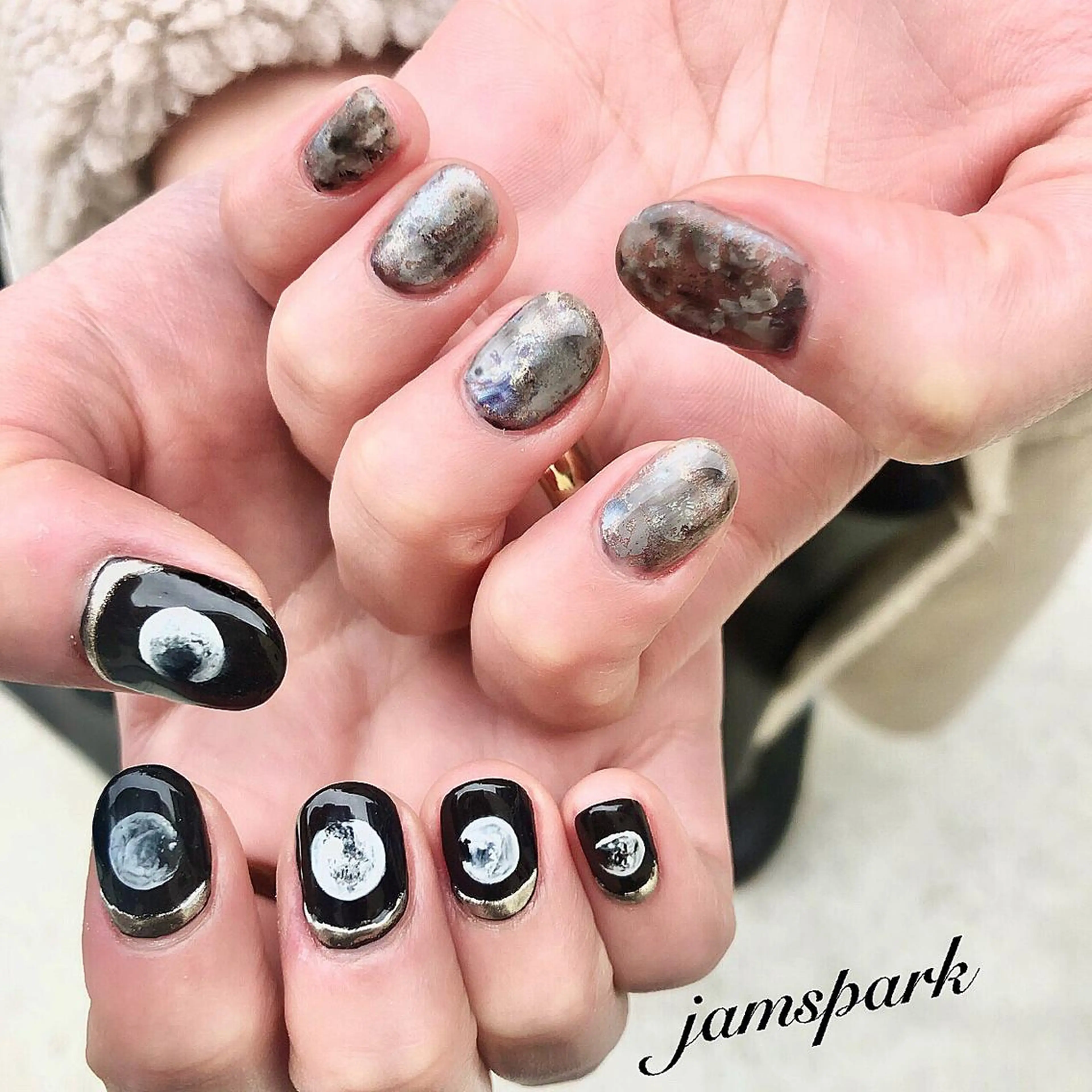 ネイル ジェルネイル 大理石ネイル(マーブル) メンズネイル ニュアンスネイル ハンドネイル jamspark ✨のネイルデザイン