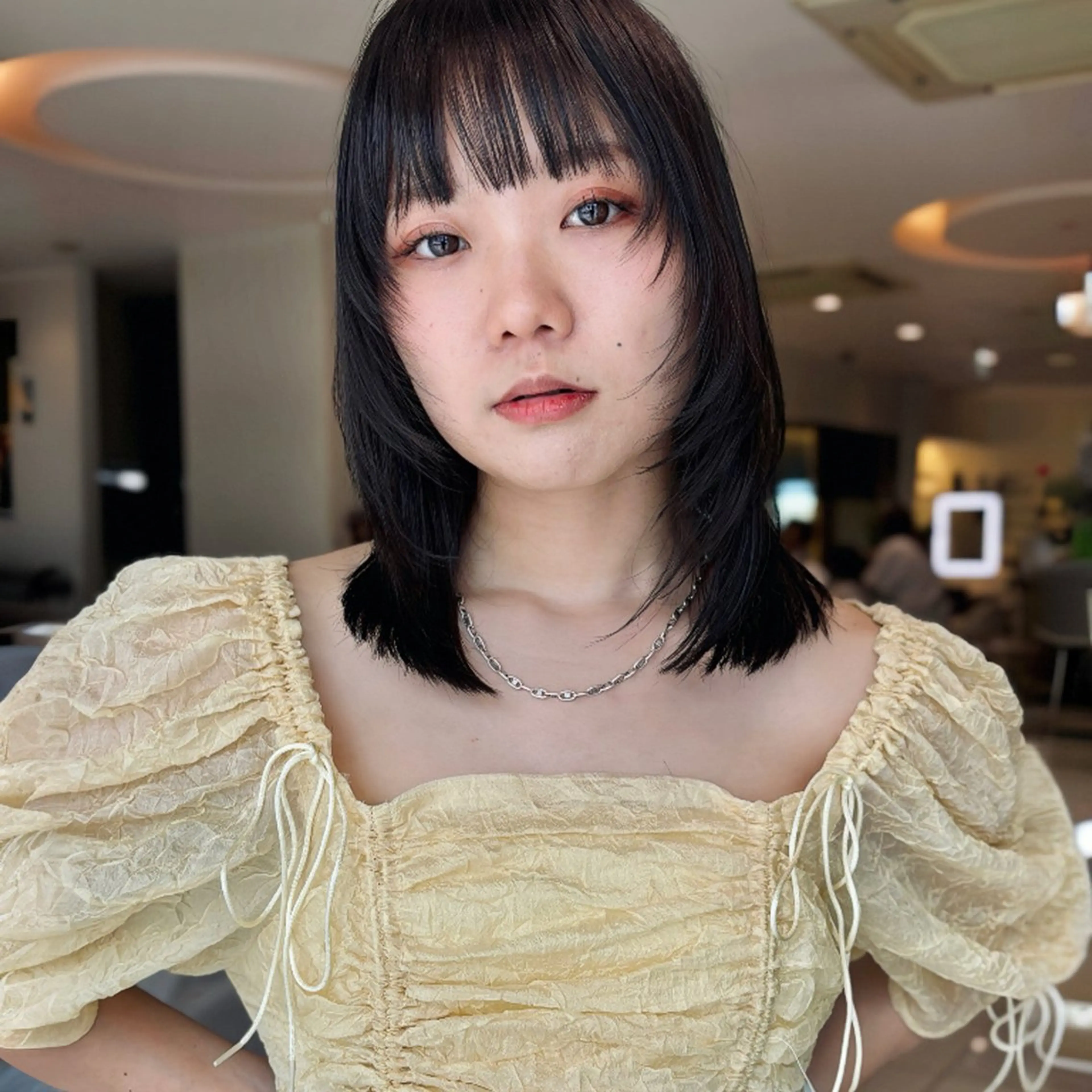 ミディアム ハッシュカット/四条 烏丸/寺本弘樹のヘアスタイル