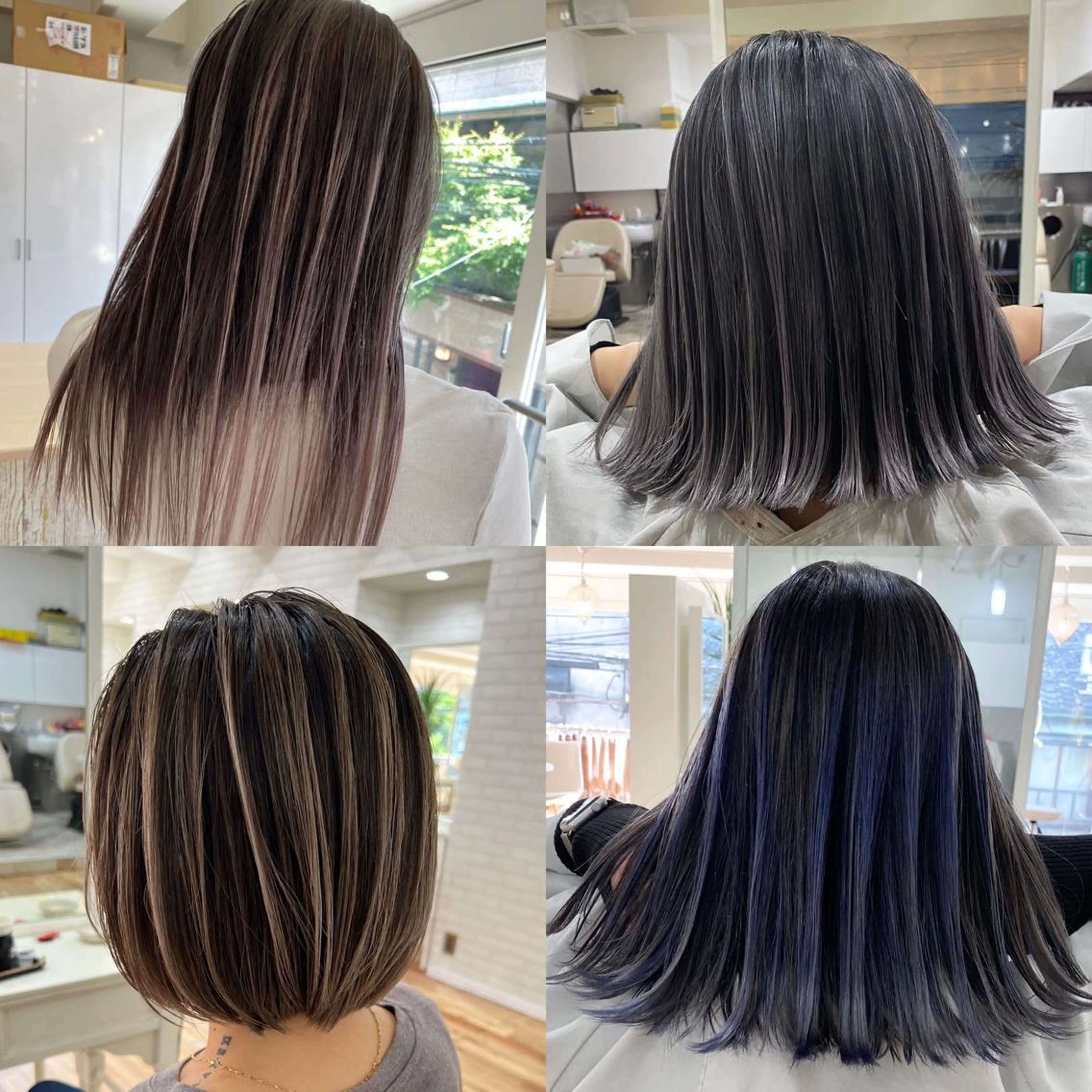 ミディアム カラー ヘアアレンジ カット ヘアカラー トリートメント 久米 治仁のヘアスタイル