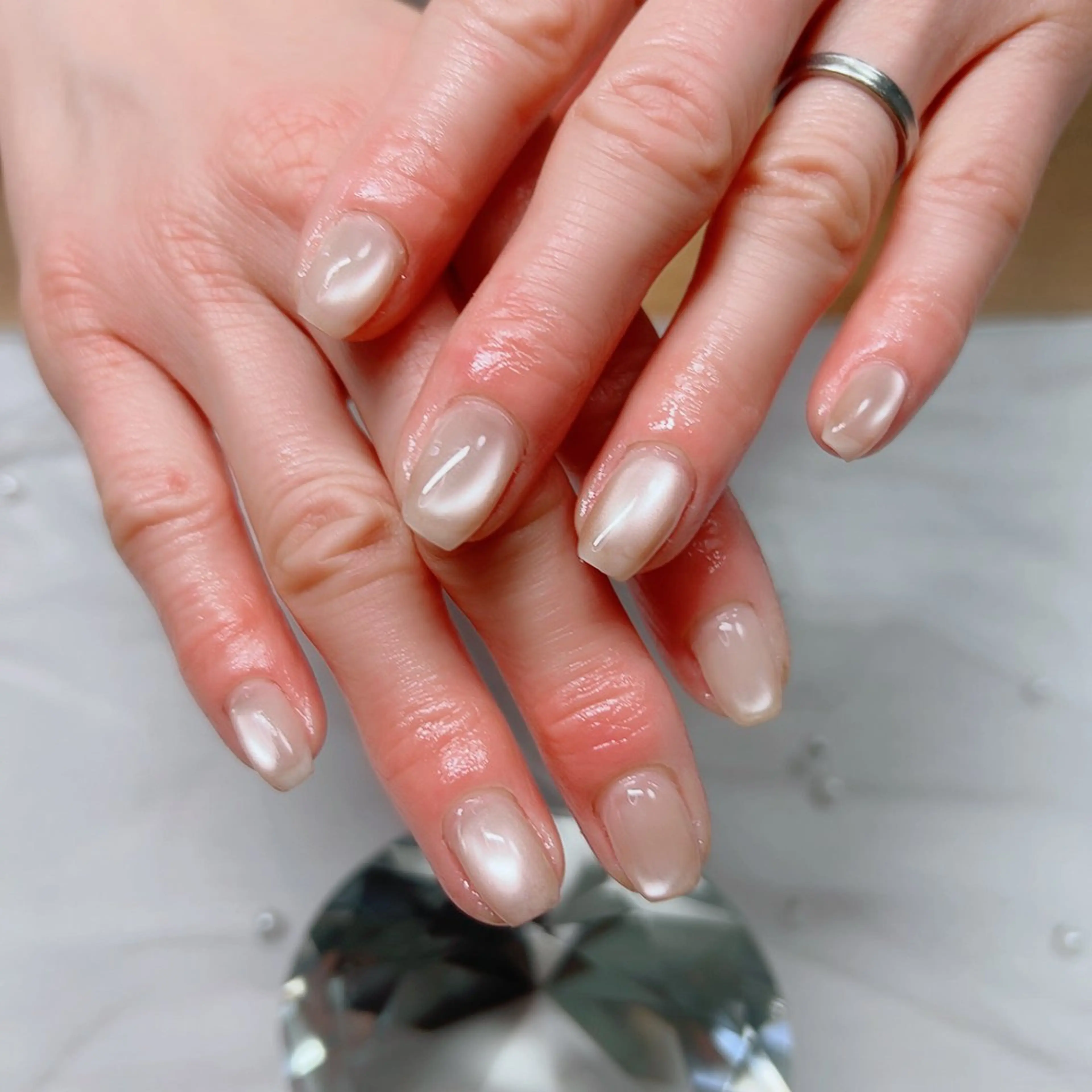 ネイル マグネットネイル シンプルネイル ハンドネイル Cute Tips nailのネイルデザイン