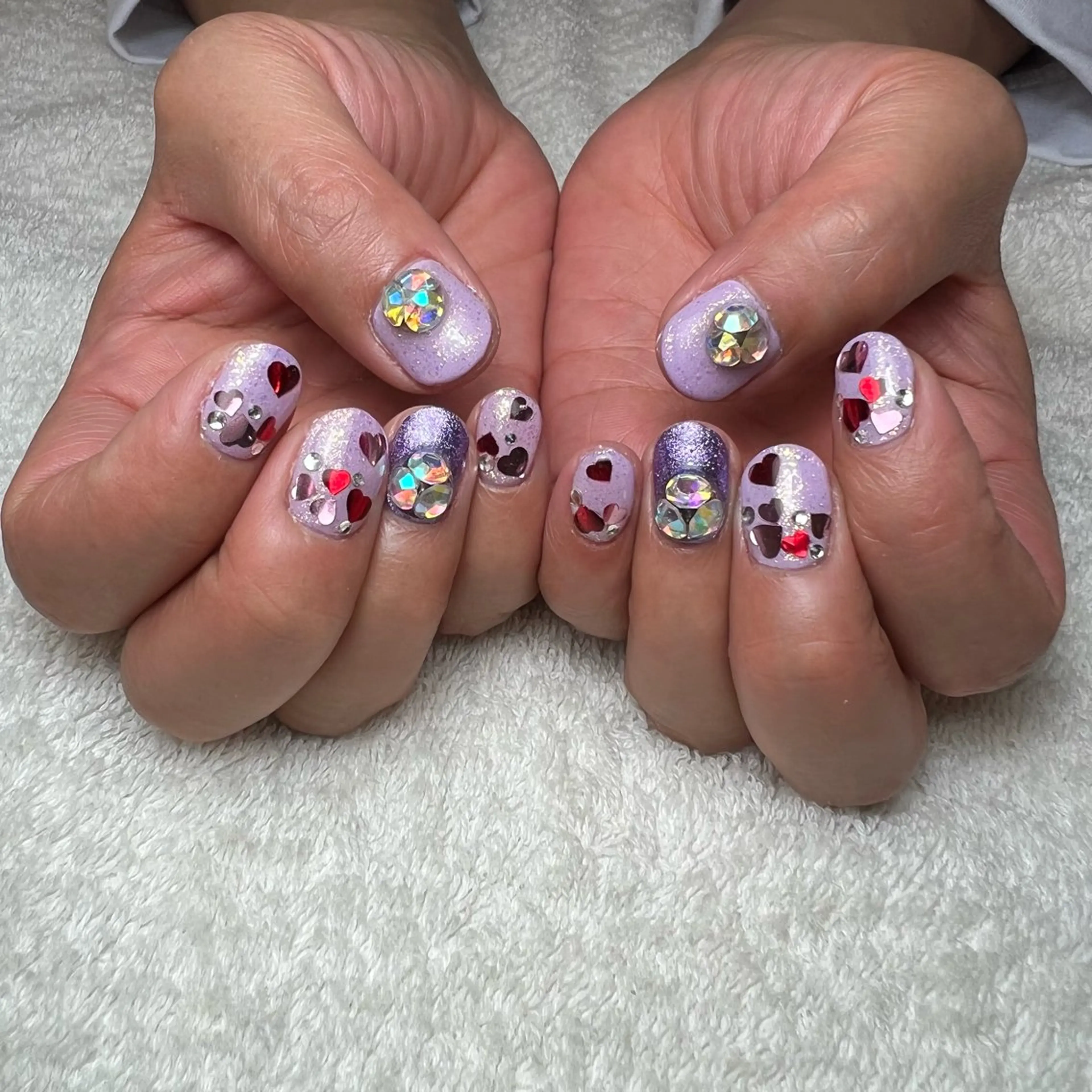 ネイル ハート バレンタイン ハンドネイル COCO+所属・COCO +のエステ・リラクイメージ