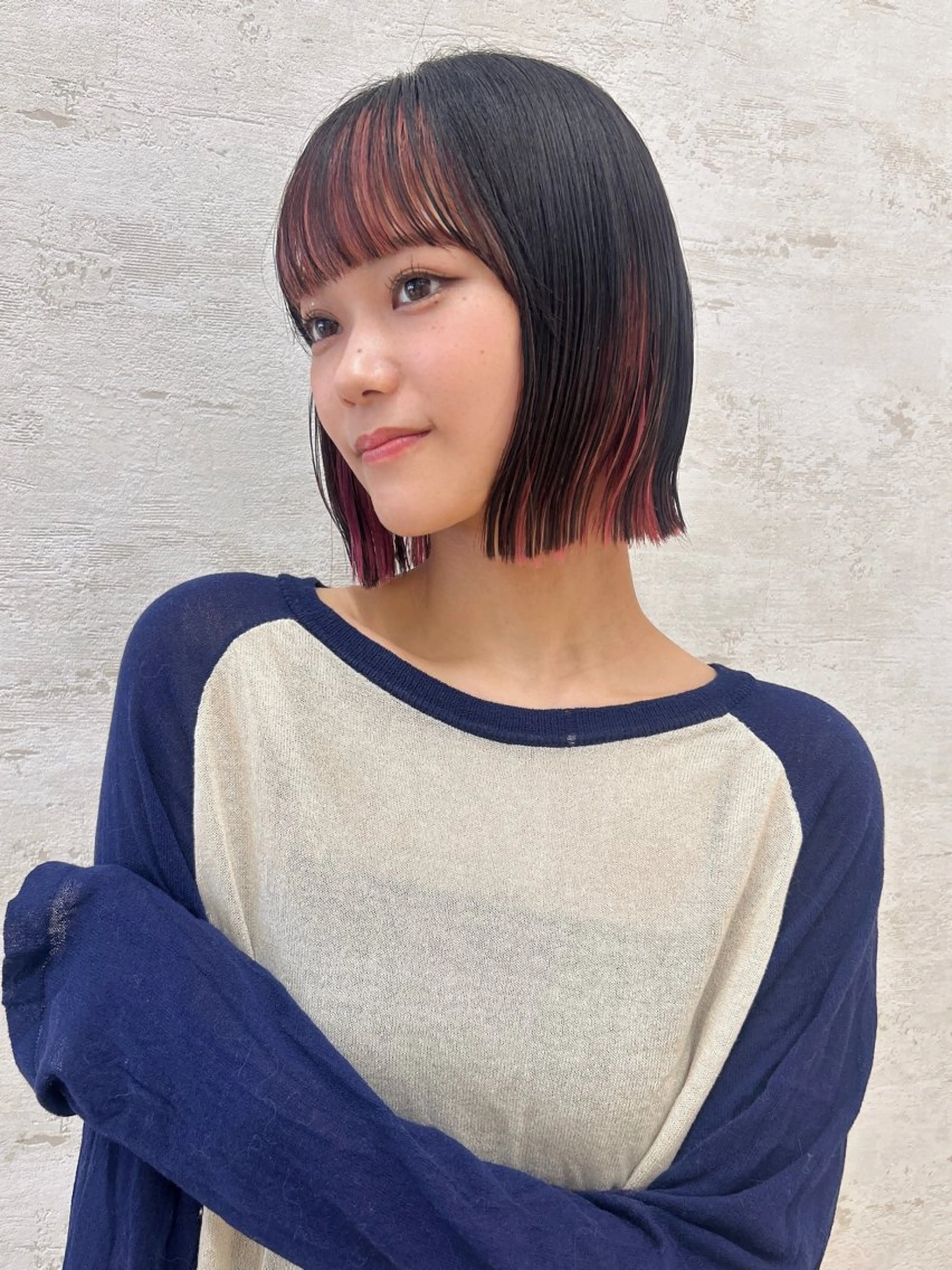 ショート カラー カット ヘアカラー トリートメント 艶カラー/ボブ /似合わせ/田口愛那のヘアスタイル