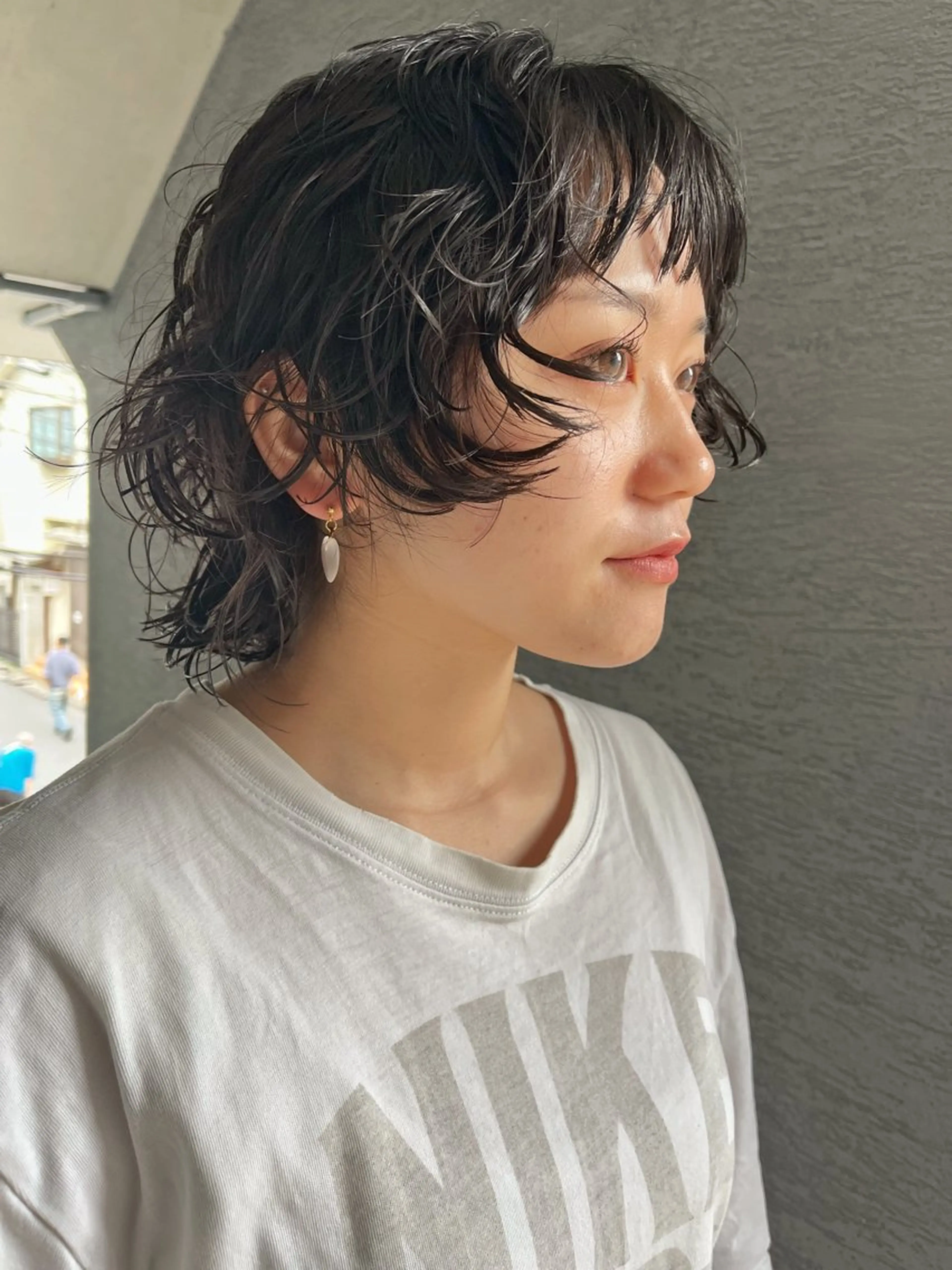 ショート マレットヘア カット パーマ ハイトーンNo.1✨ パーマ✨イマイタツヤのヘアスタイル