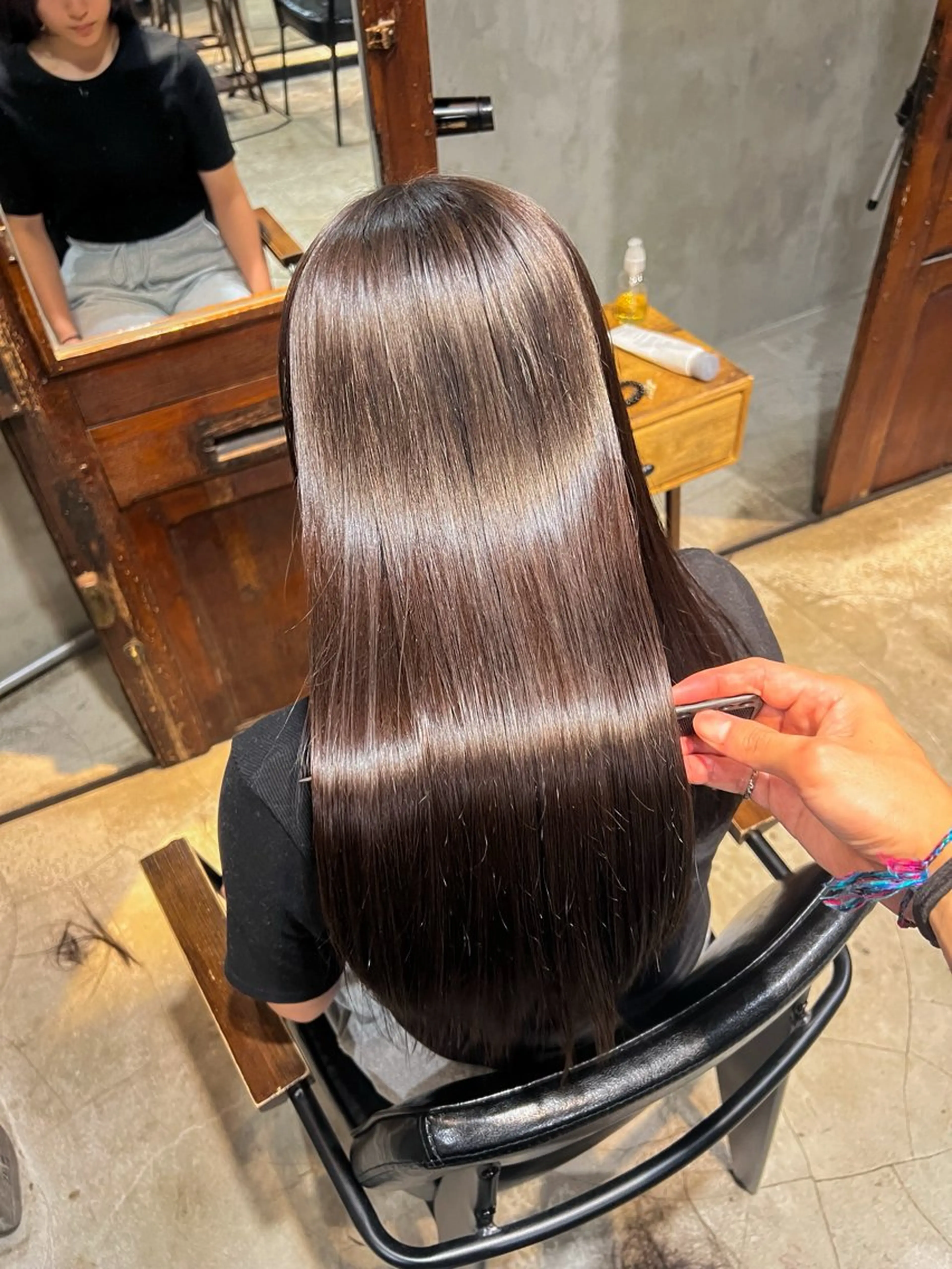 ロング ヘアアレンジ ロング 縮毛矯正 カット 縮毛矯正 トリートメント 透明感/艶髪矯正 🪐takushiのヘアスタイル