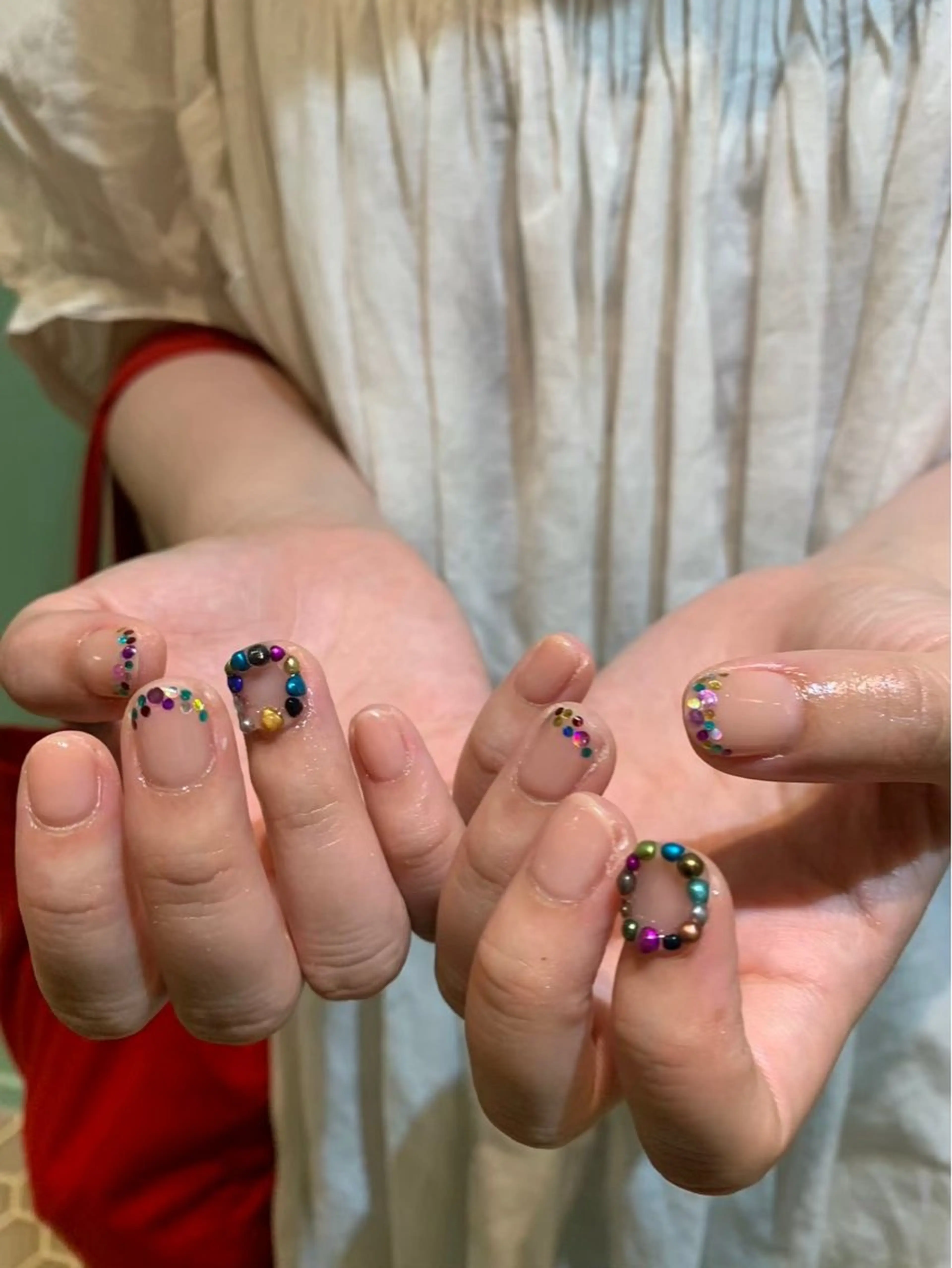 ネイル ニュアンスネイル シンプルネイル ハンドネイル Yuni.所属・sakae yurinaのネイルデザイン