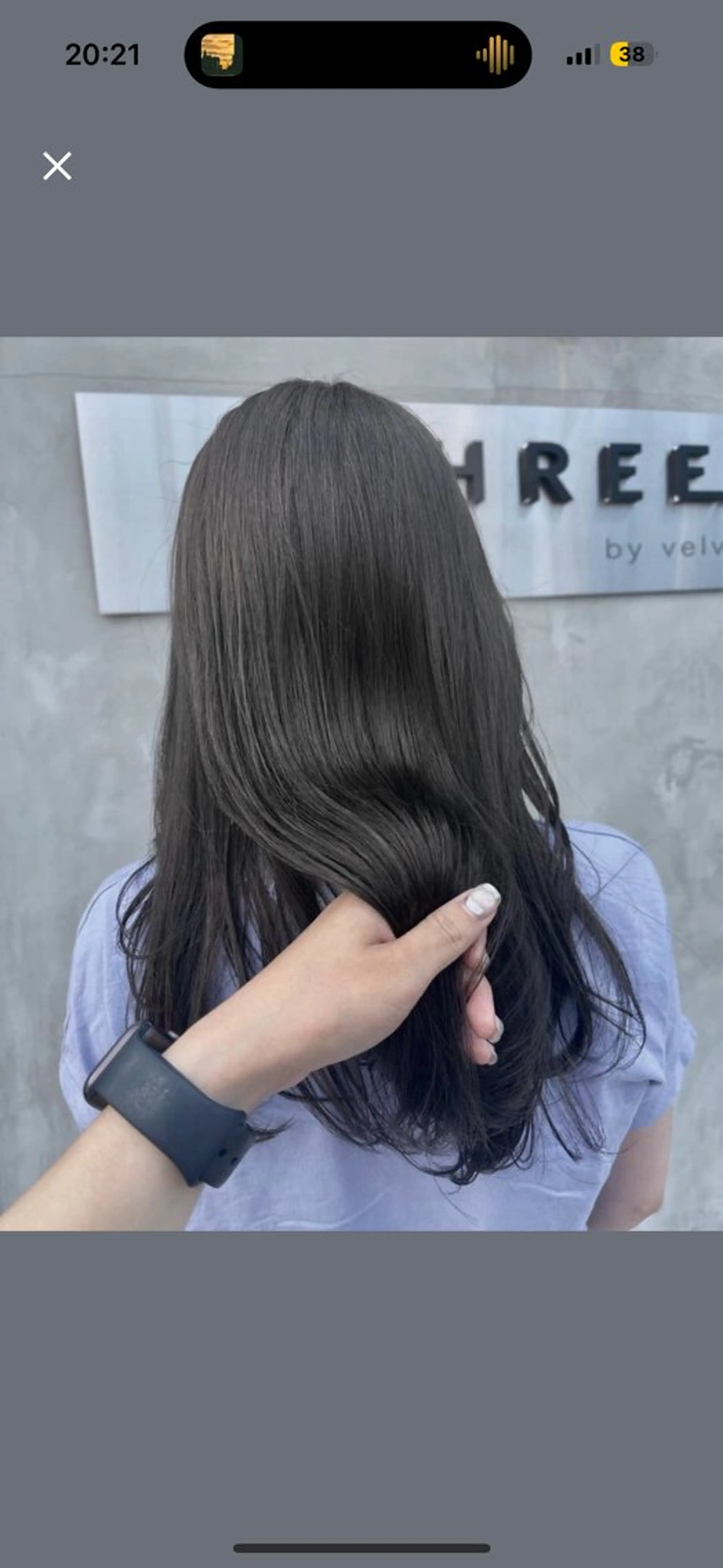 ミディアム ヘアカラー 博多ブリーチ× 透明感/縮毛矯正のヘアスタイル